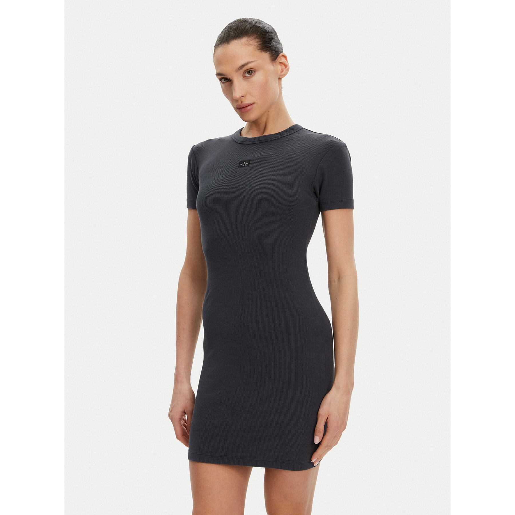 Calvin Klein Jeans Kleid für den Alltag J20J225265 Grau Slim Fit