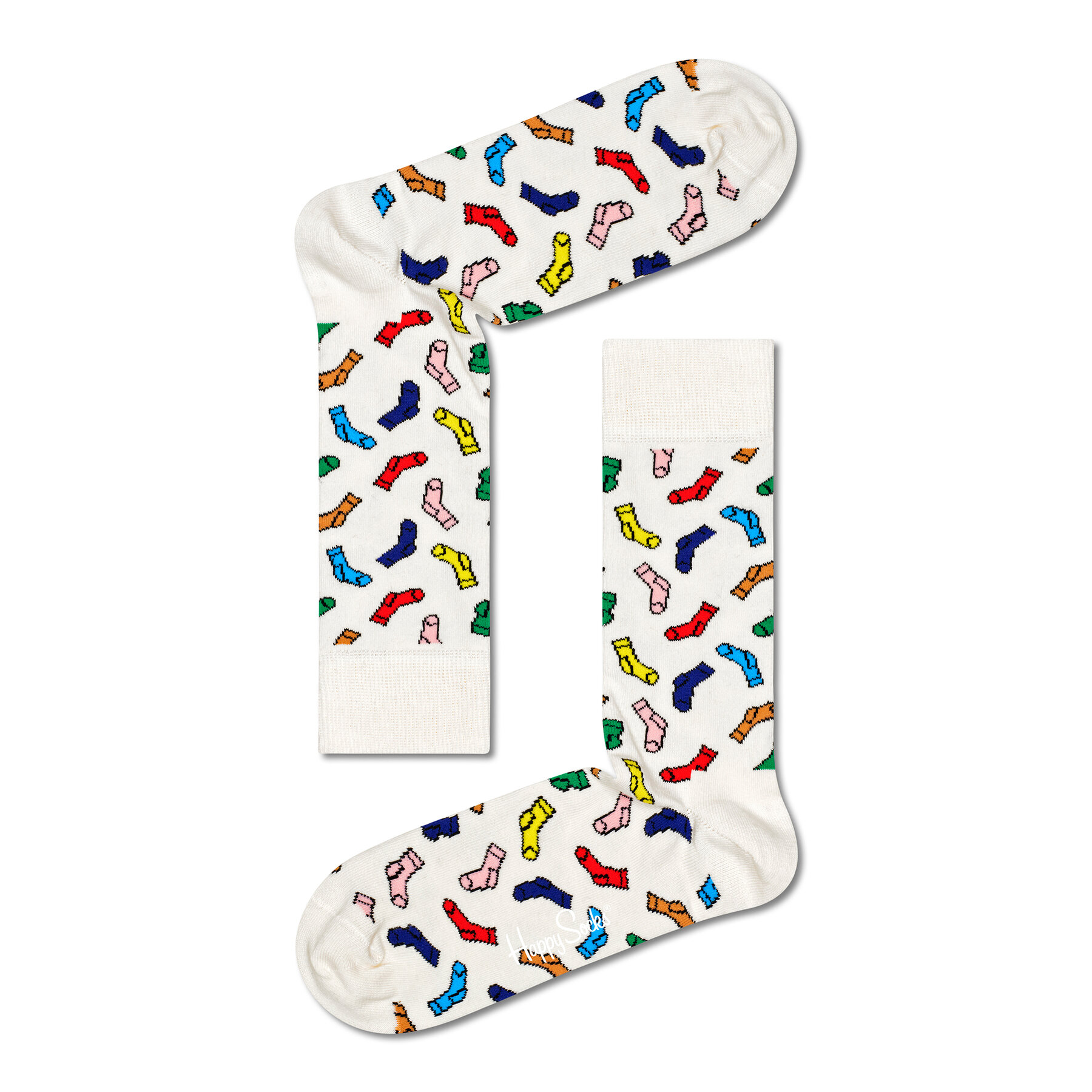 

Високі шкарпетки unisex Happy Socks SOC01-1300 Бежевий