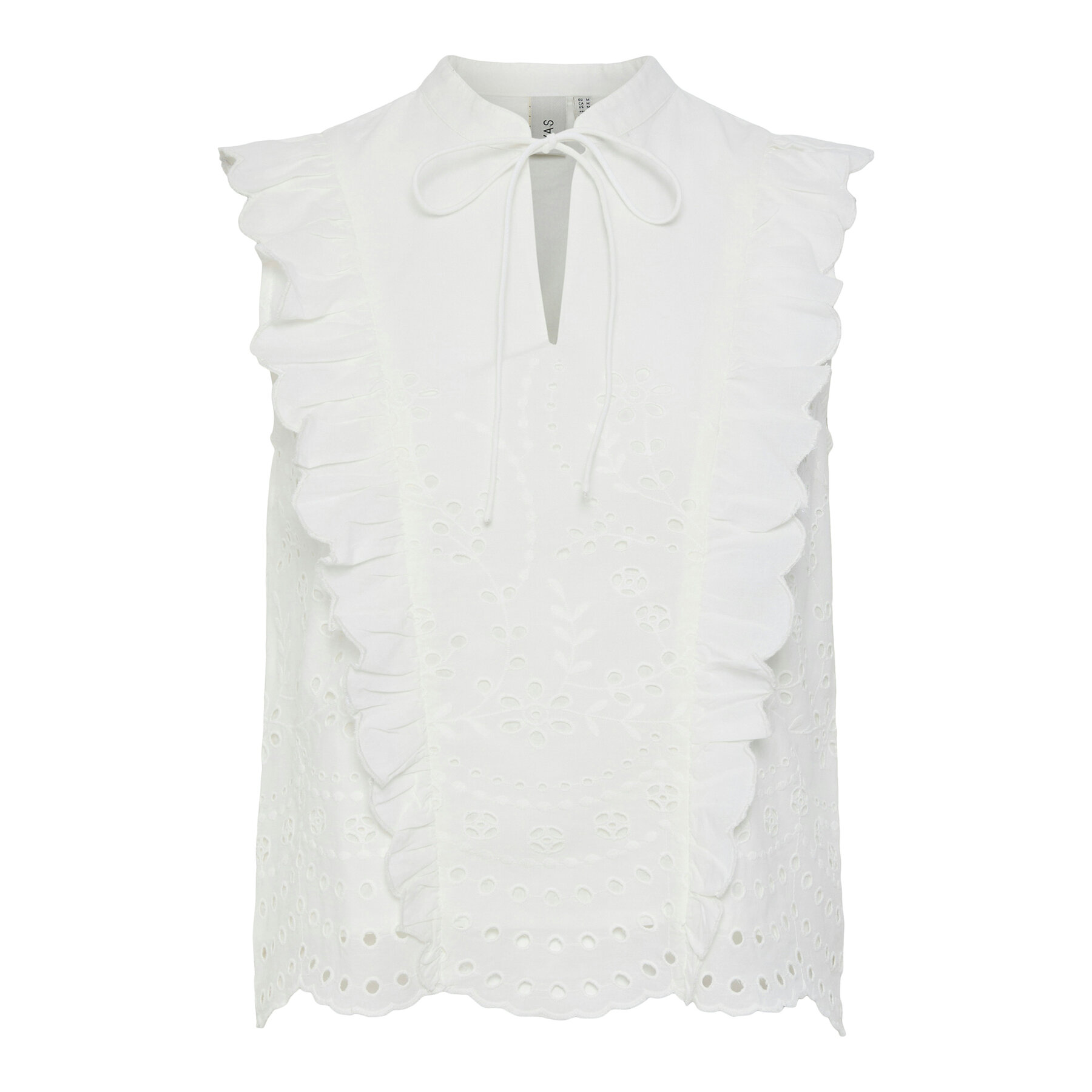 YAS Bluse Luma 26036259 Weiß Regular Fit