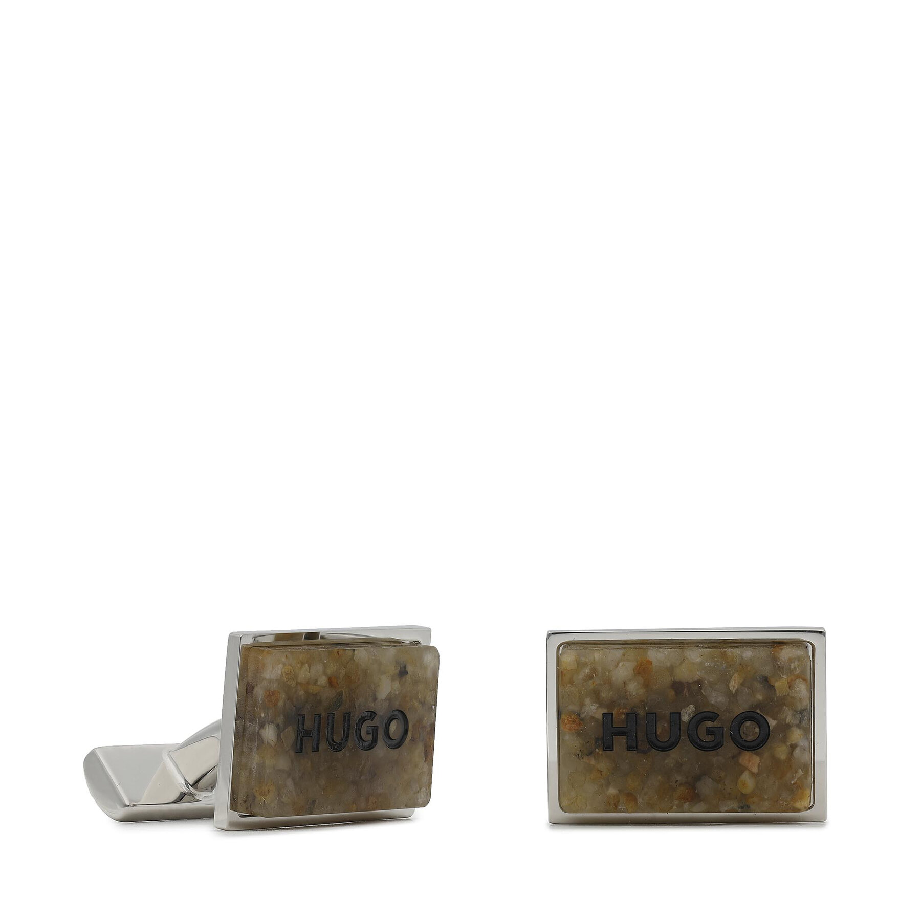 HUGO Μανικετόκουμπα Hugo E-Stone 50476912 Ασημί