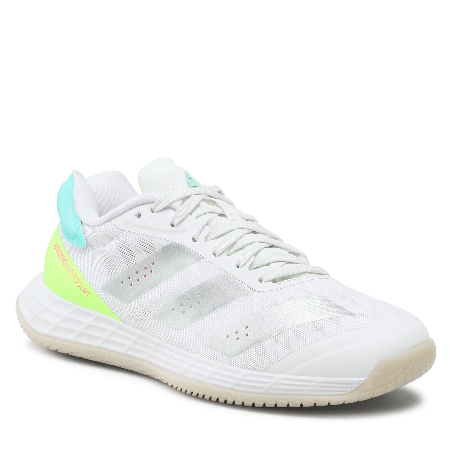 Chaussures adidas adizero Fastcourt 1.5 Handball Shoes HP3359 Ftwwht/Silvmt/Gretwo