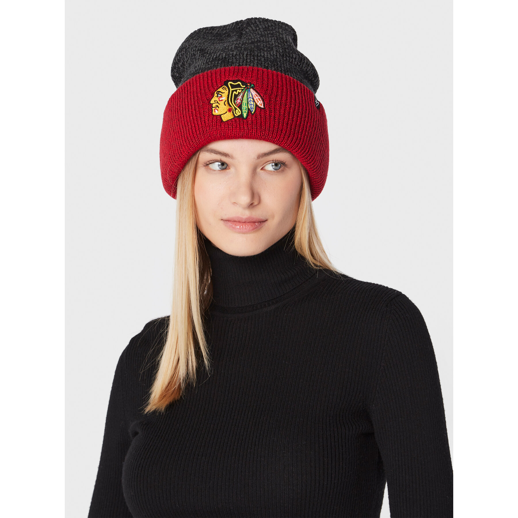 Gorro 47 Brand Chicago Blackhawks H-TTBFZ04ACE-BK De color