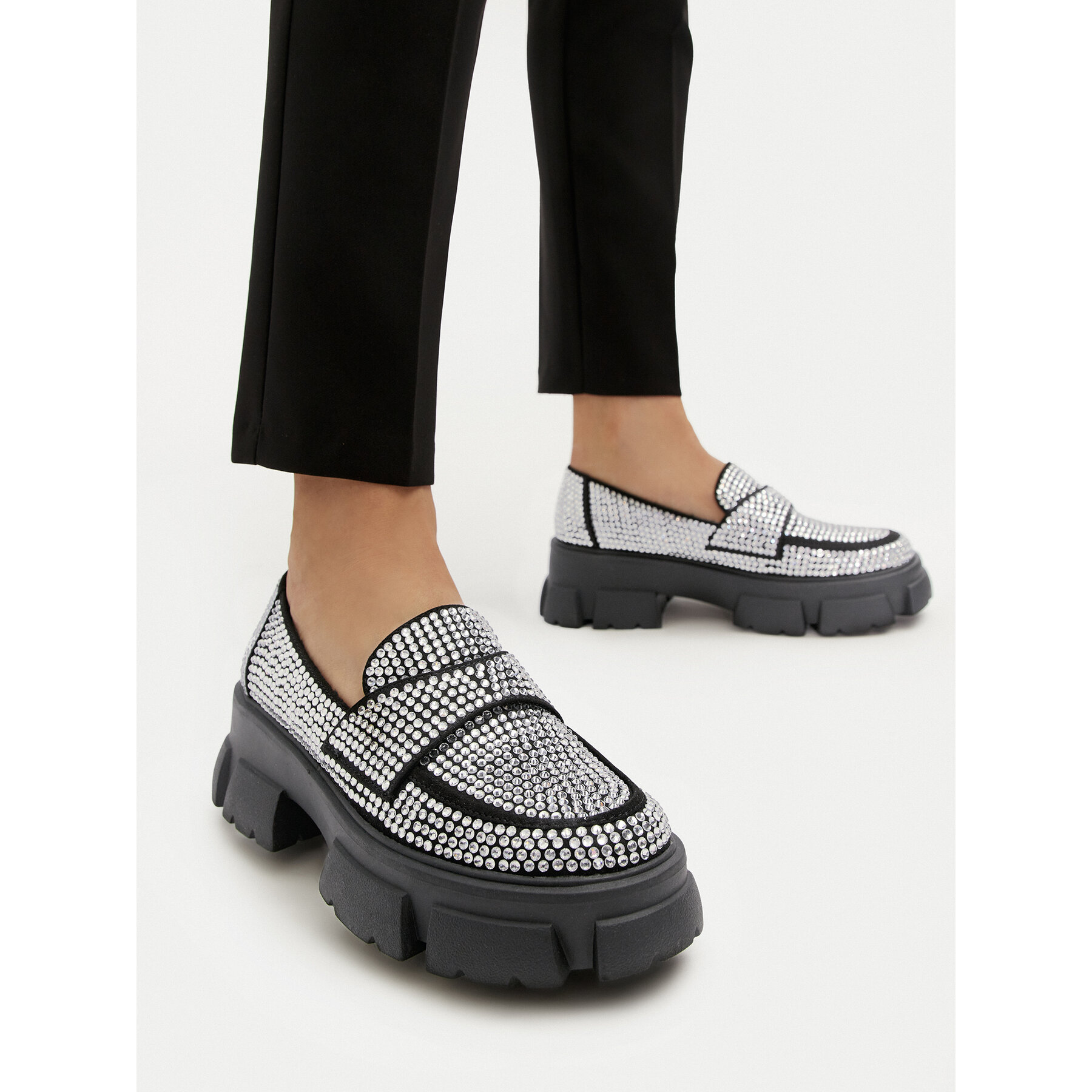 Loafers Steve Madden Trifecta_R SM11003506 Argintiu