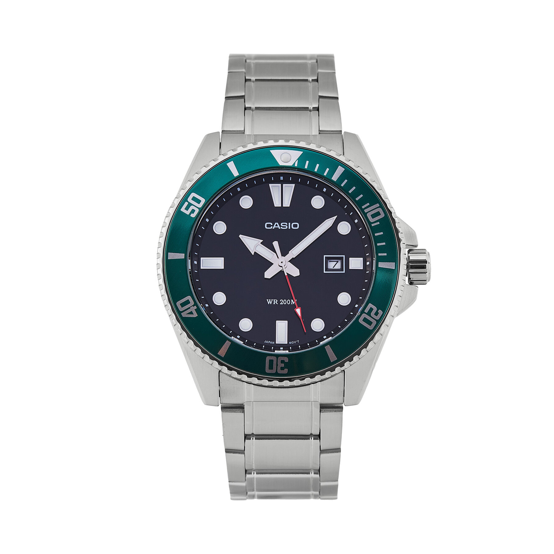 Casio Ρολόι Casio MDV-107D-3AVEF Πράσινο