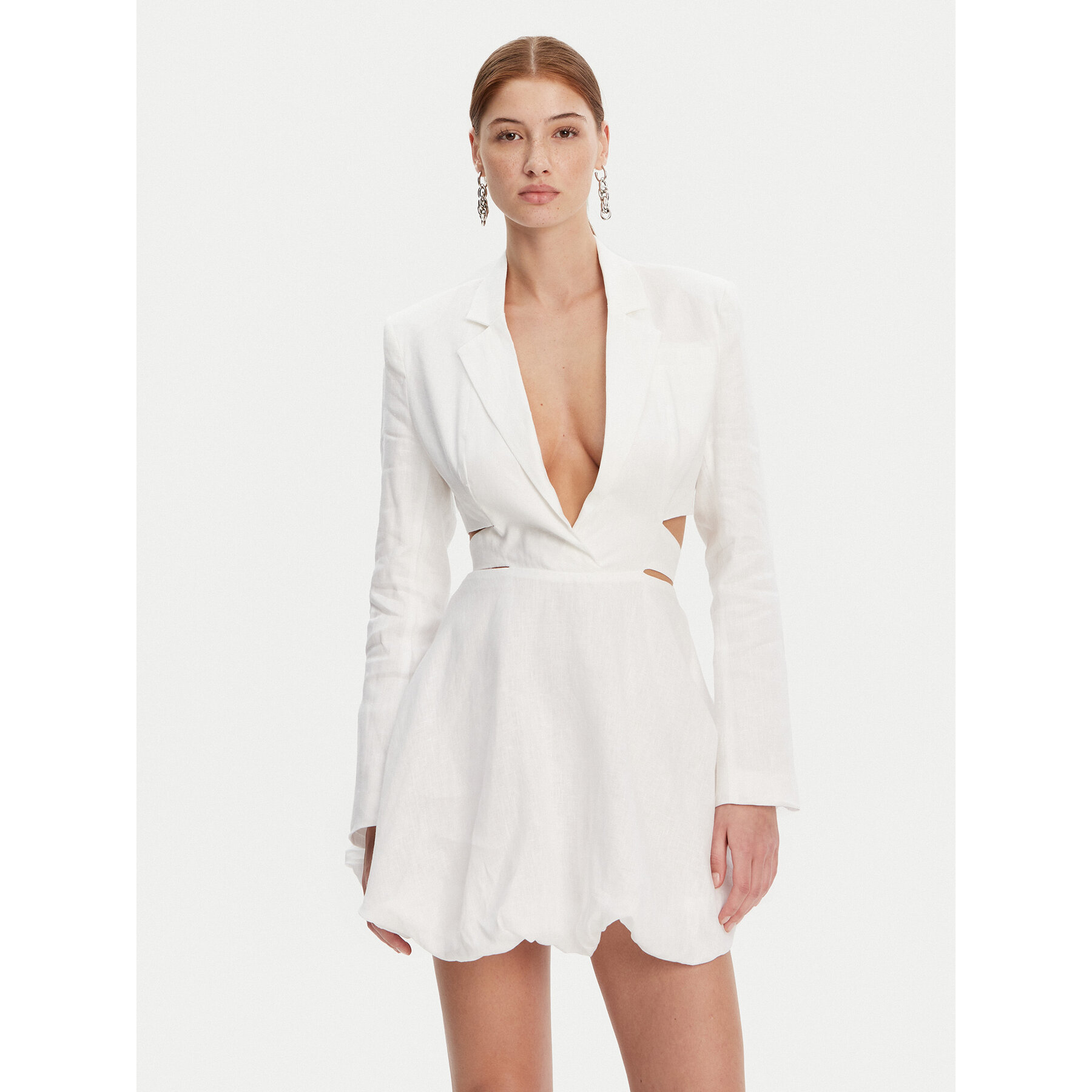 Bardot Sommerkleid 59860DB Weiß Regular Fit