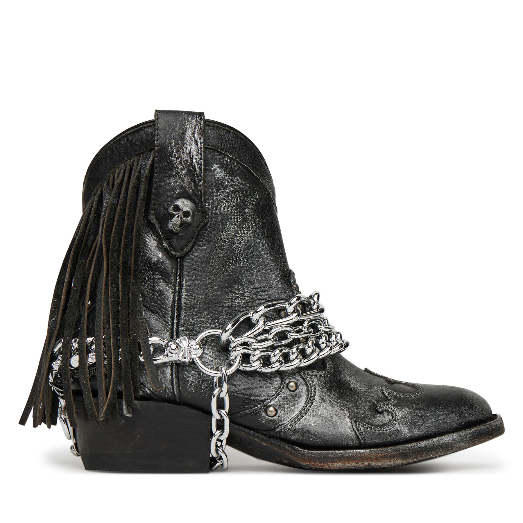 Donna Stivali texani NEW ROCK, Taglia 37, Nero, M-WSTM003TES-S1, taglia : 37