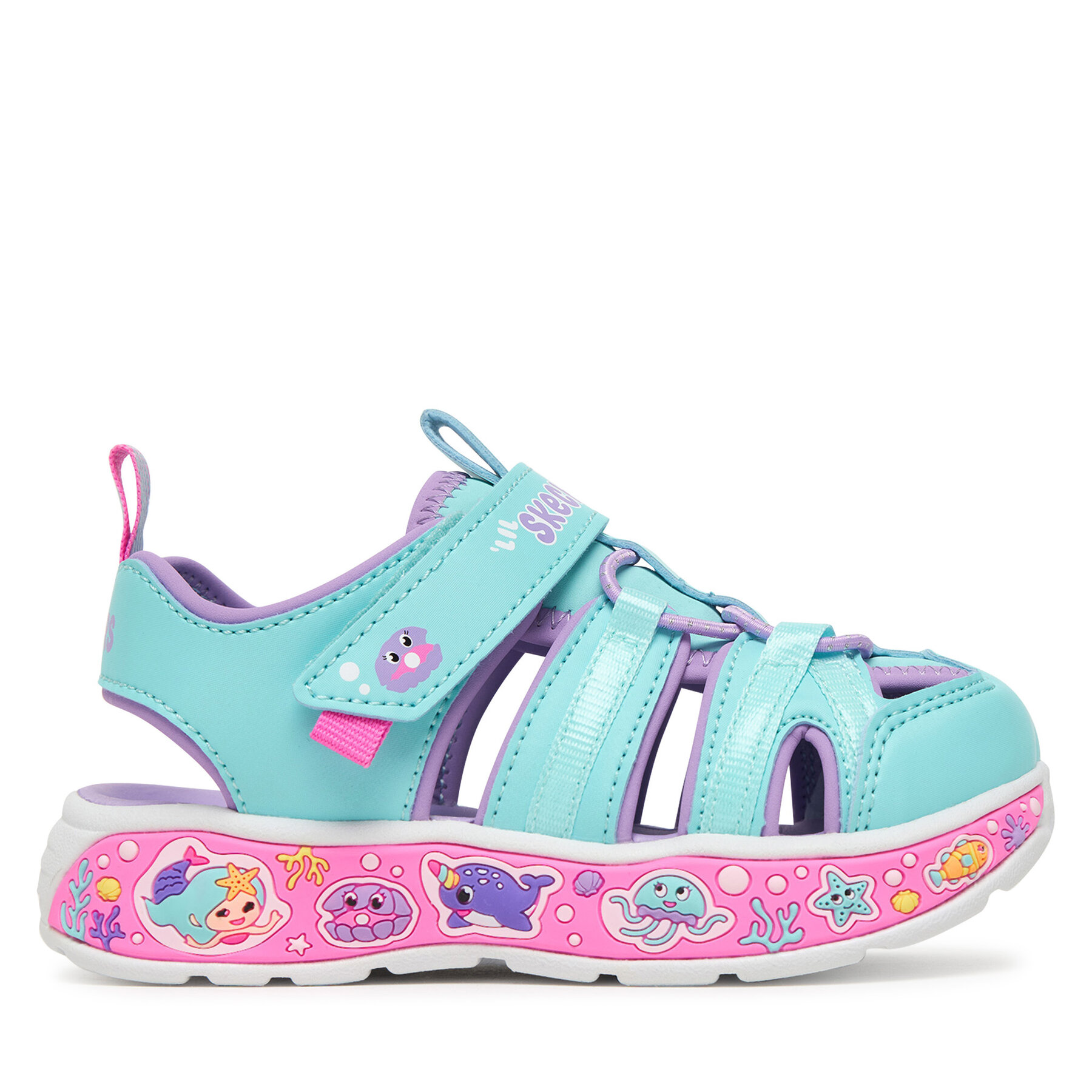 Σανδάλια Skechers Play Scene Splash - Cute Crew 303162N/TQLV Μπλε