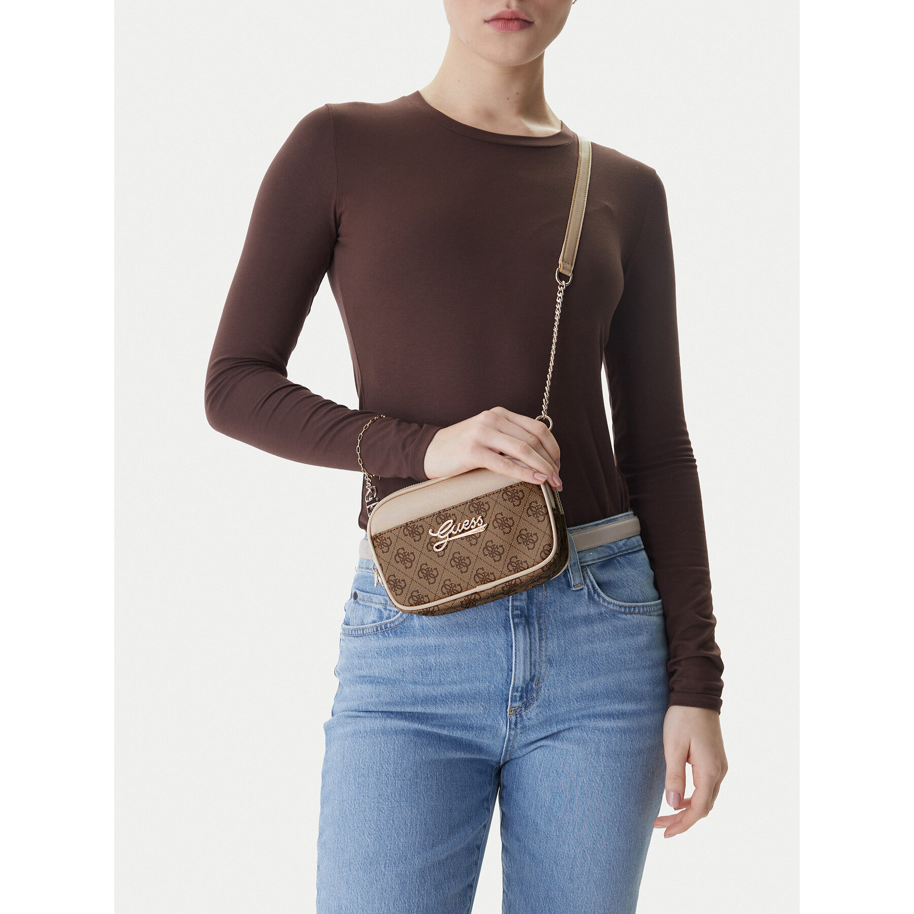 Дамска чанта Guess J6RZ27 WFMF0 Кафяв