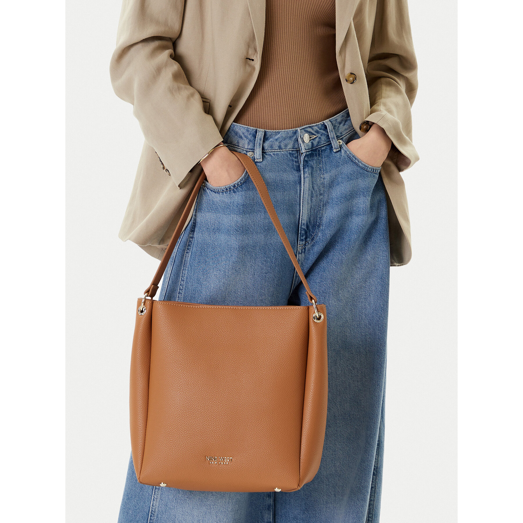 Kabelka Nine West CEO-ARIA-S24414 Hnedá