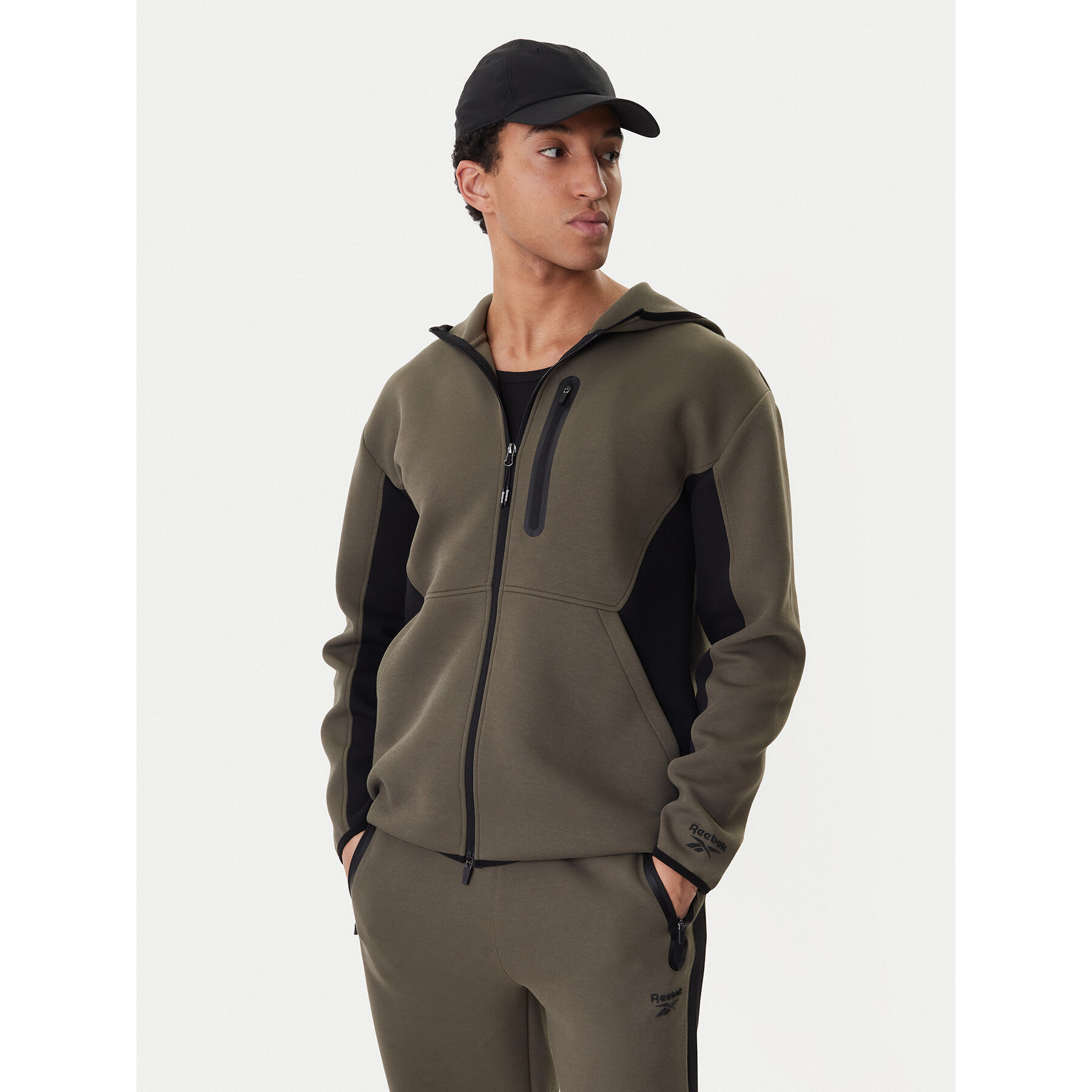 Reebok Majica dugih rukava Anderson RK25544CCM Zelena Regular Fit