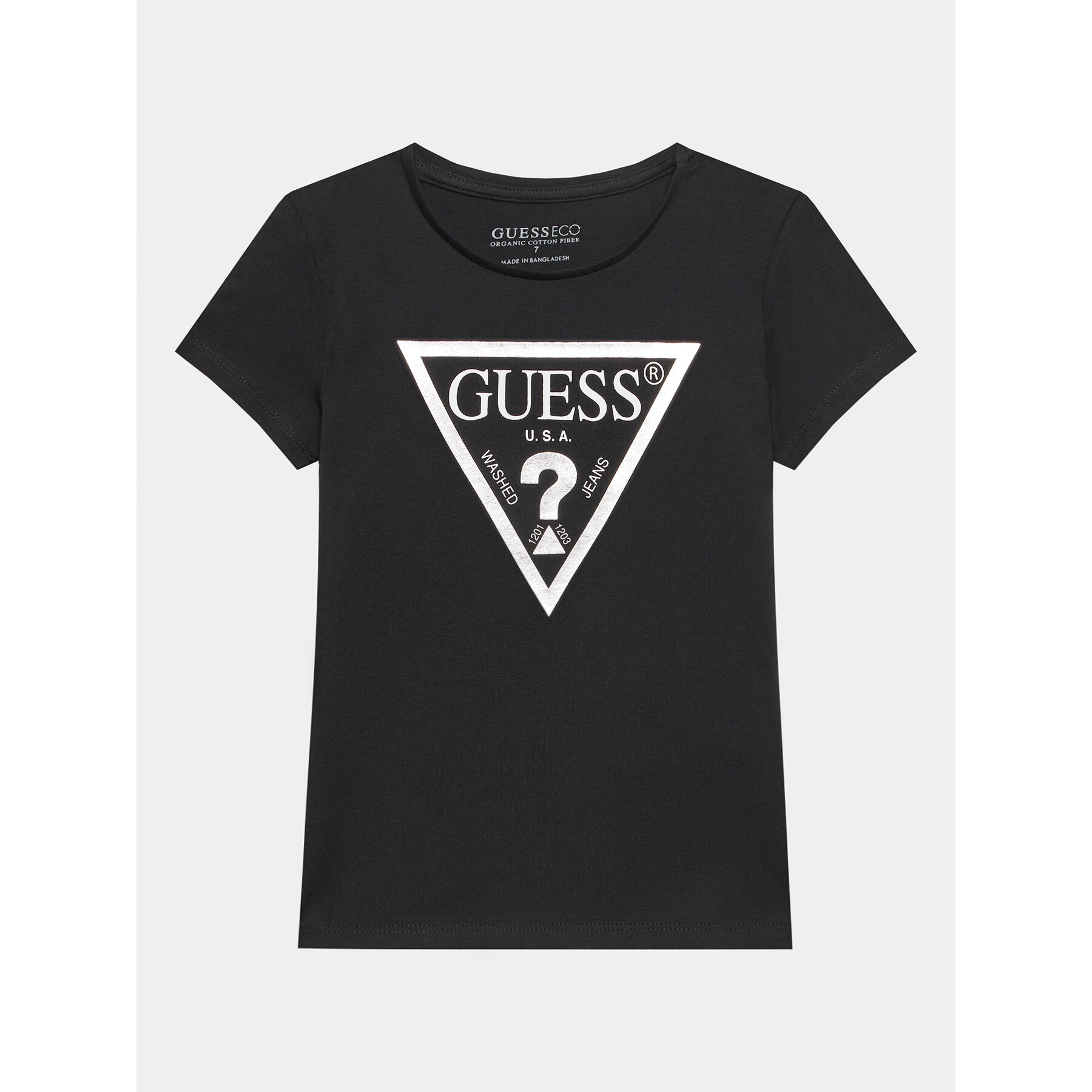 Guess T-Shirt J73I56 K8HM0 Μαύρο Regular Fit