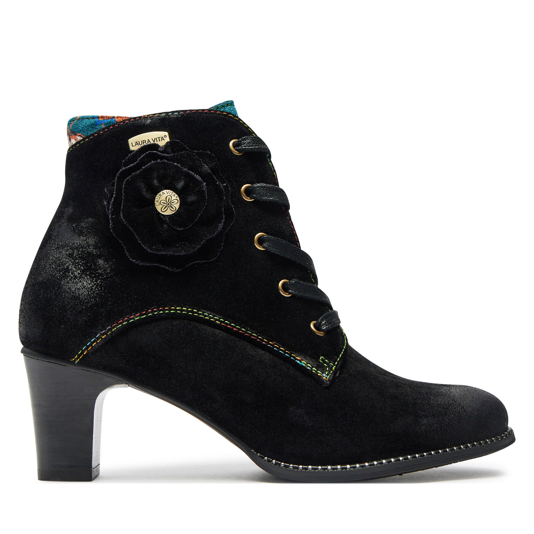 Botines Laura Vita Elcodieo 01 Negro