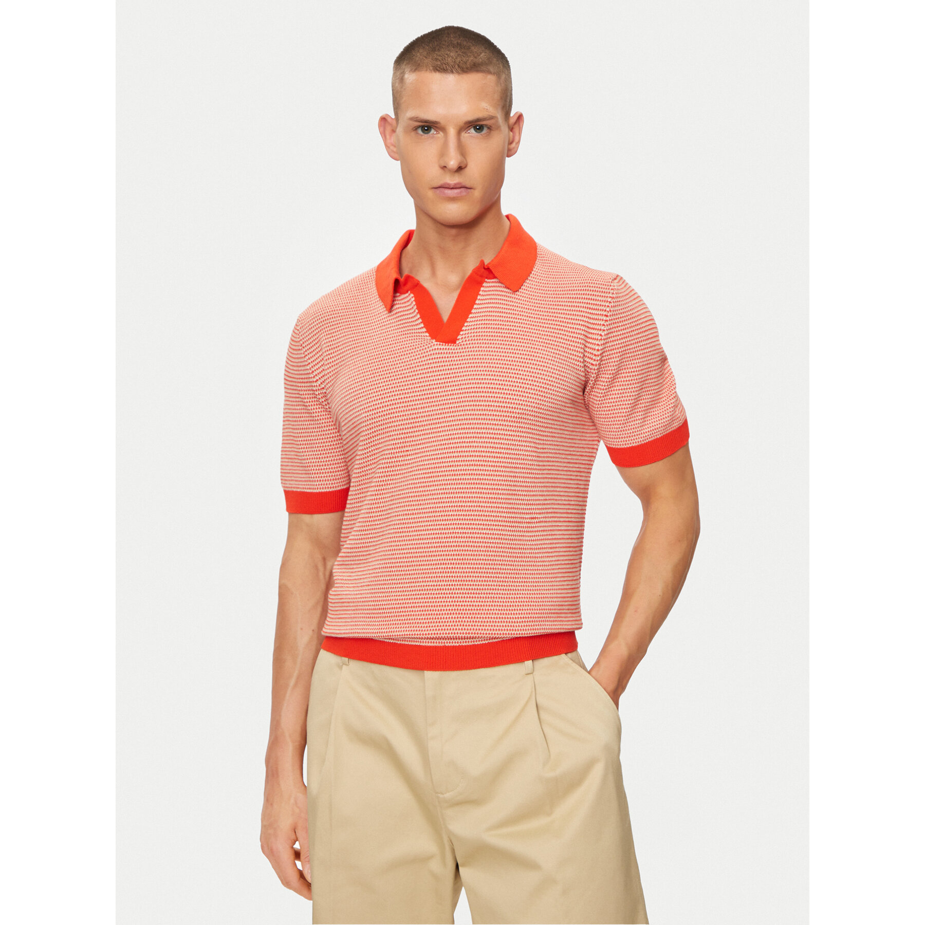 United Colors Of Benetton Pólóing 1094K3014 Piros Regular Fit