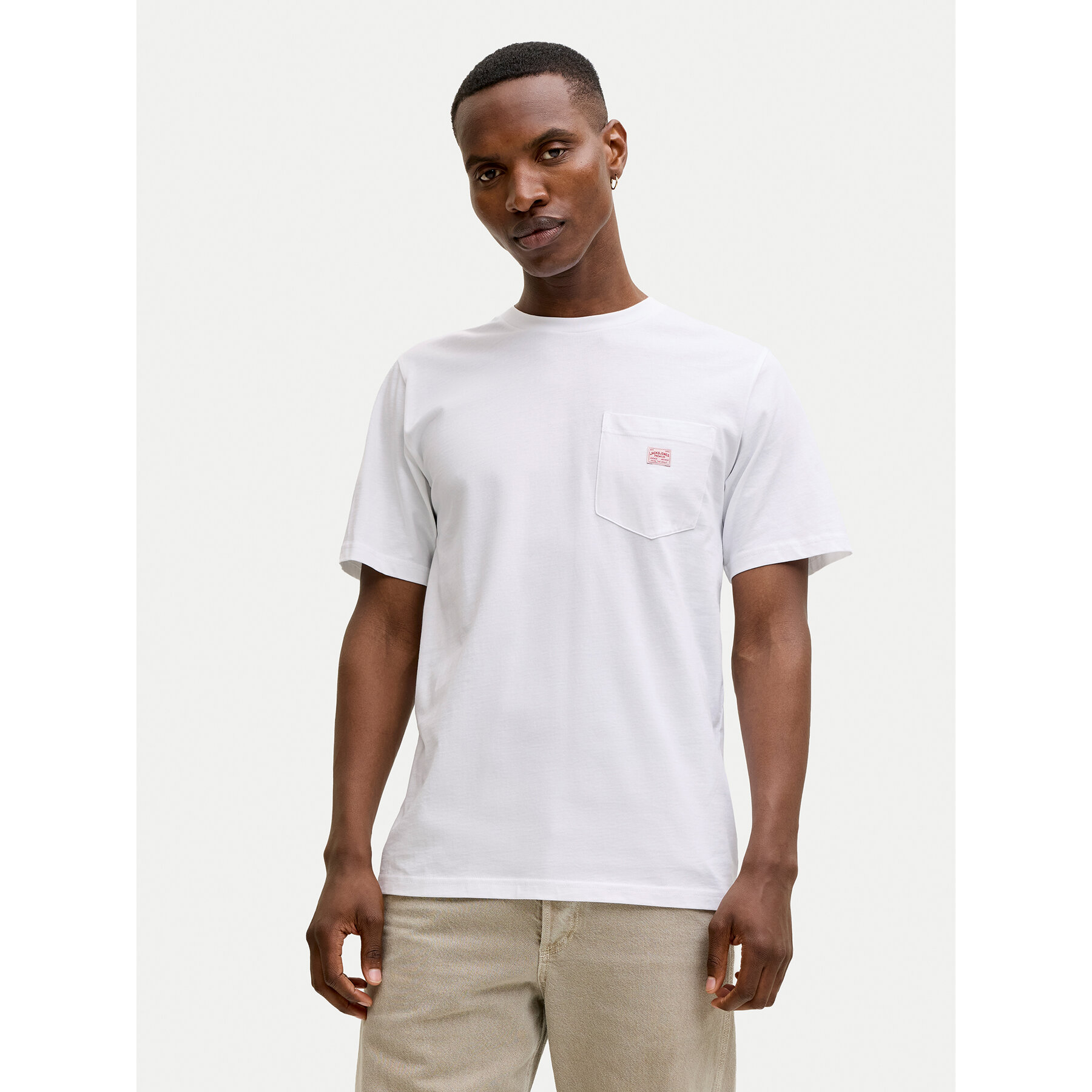 Jack & Jones T-Shirt Blucaleb 12293019 Weiß Regular Fit