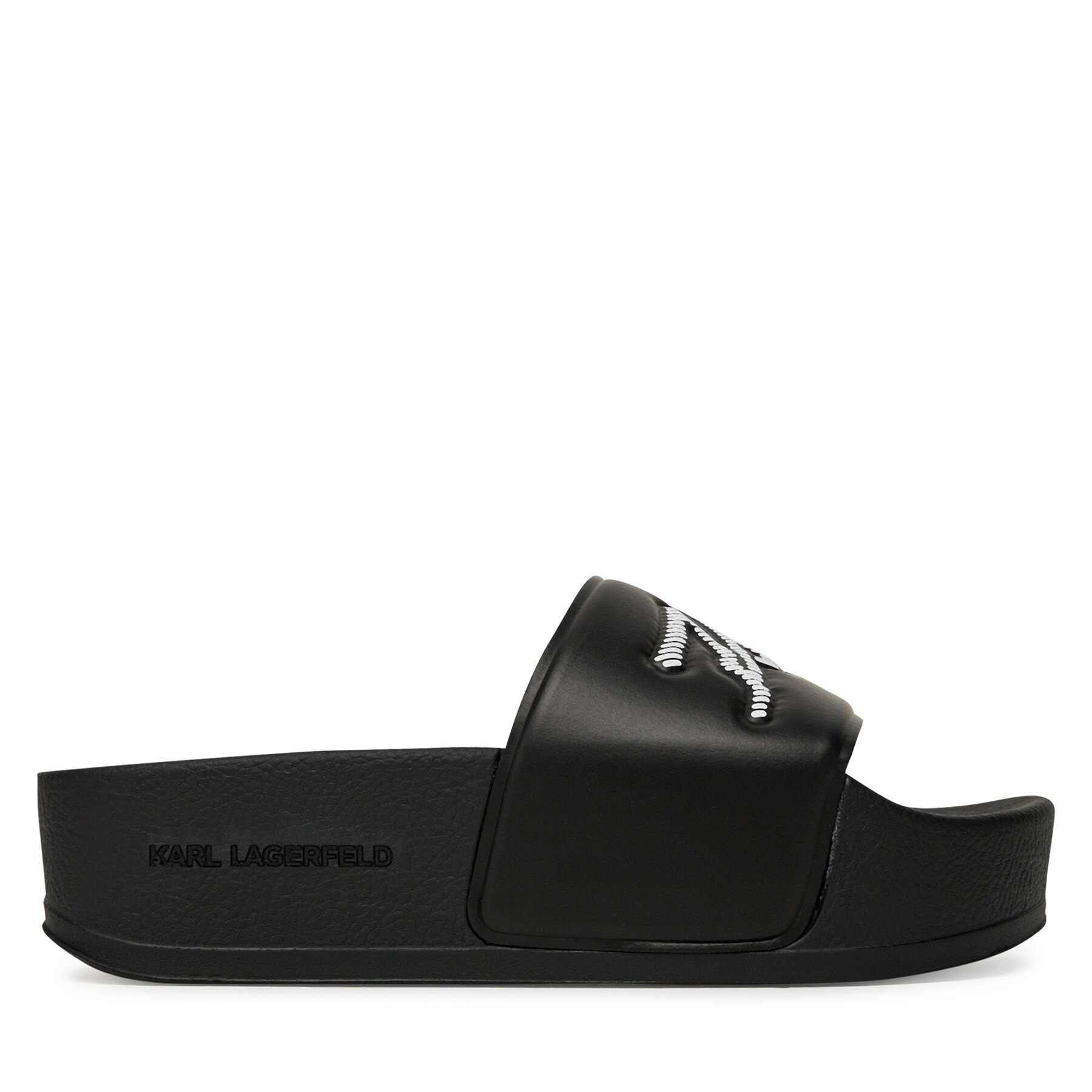 Damskie Klapki KARL LAGERFELD, Rozmiar 36 Czarny Kondo Maxi KL80872