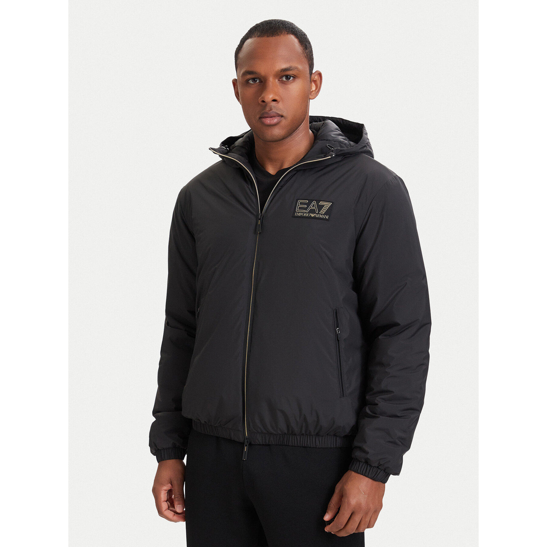 EA7 Emporio Armani Übergangsjacke 7M002102 AF25750 UC001 Schwarz Oversize