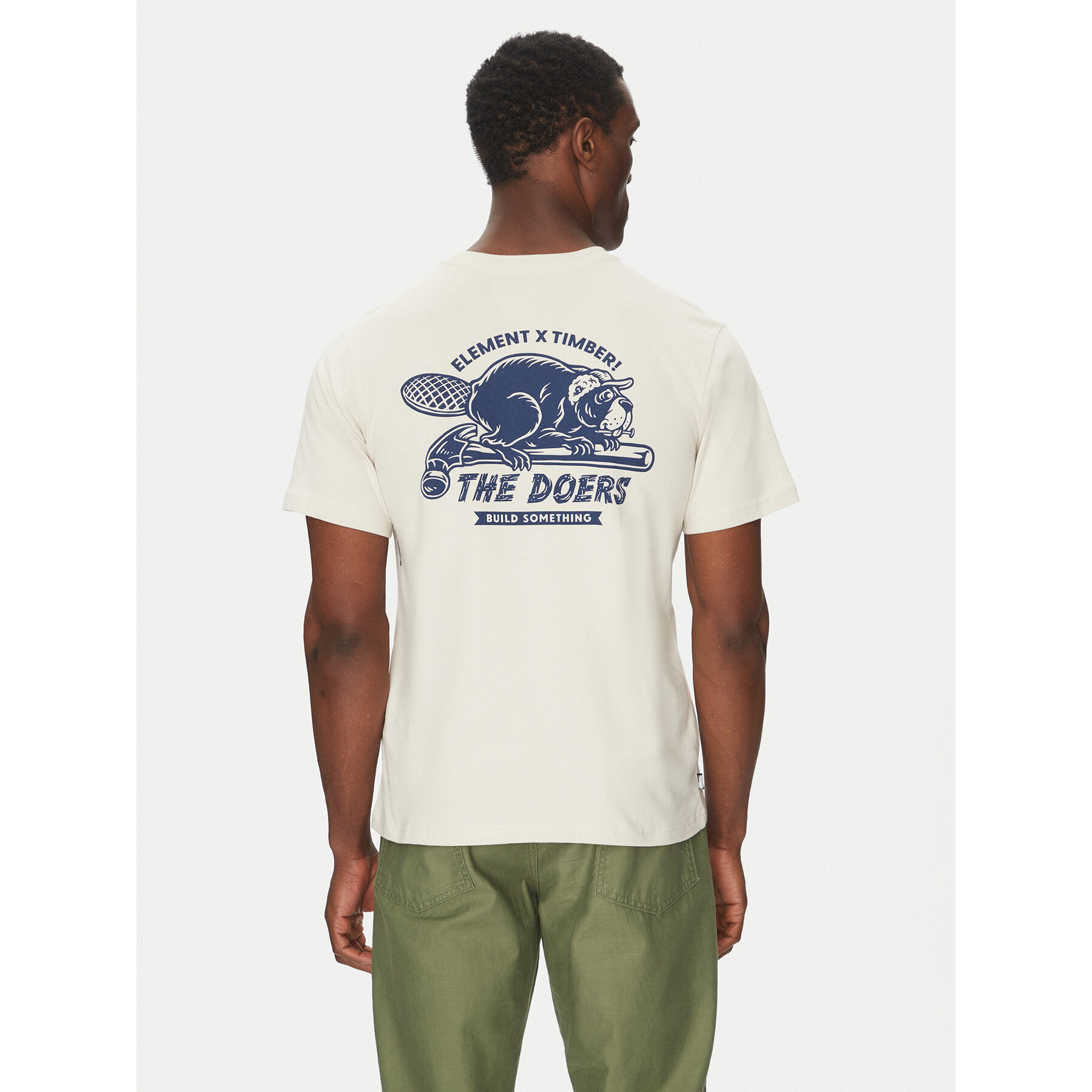 Element T-shirt ELYZT00518 Beige Regular Fit