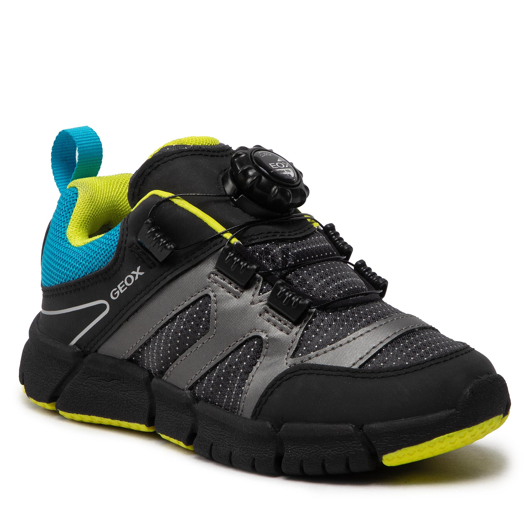 Sneakers Geox J Flexyper B. D J259BD 0FU50 C0035 S Black/Lt Blue 0FU50 imagine super redus 2022