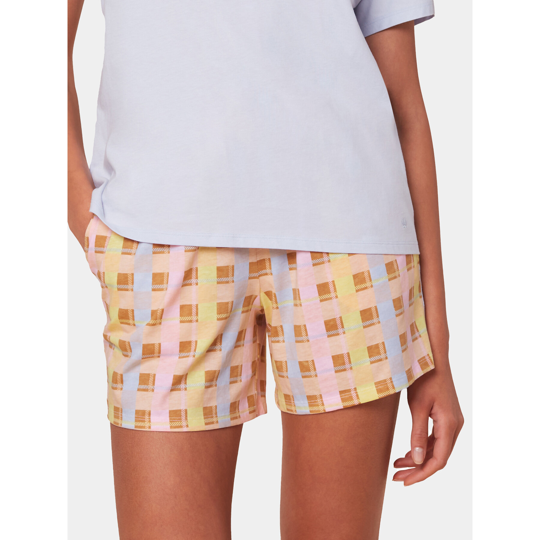 Triumph Kratke pidžama hlače Mix & Match 10218280 Šarena Relaxed Fit