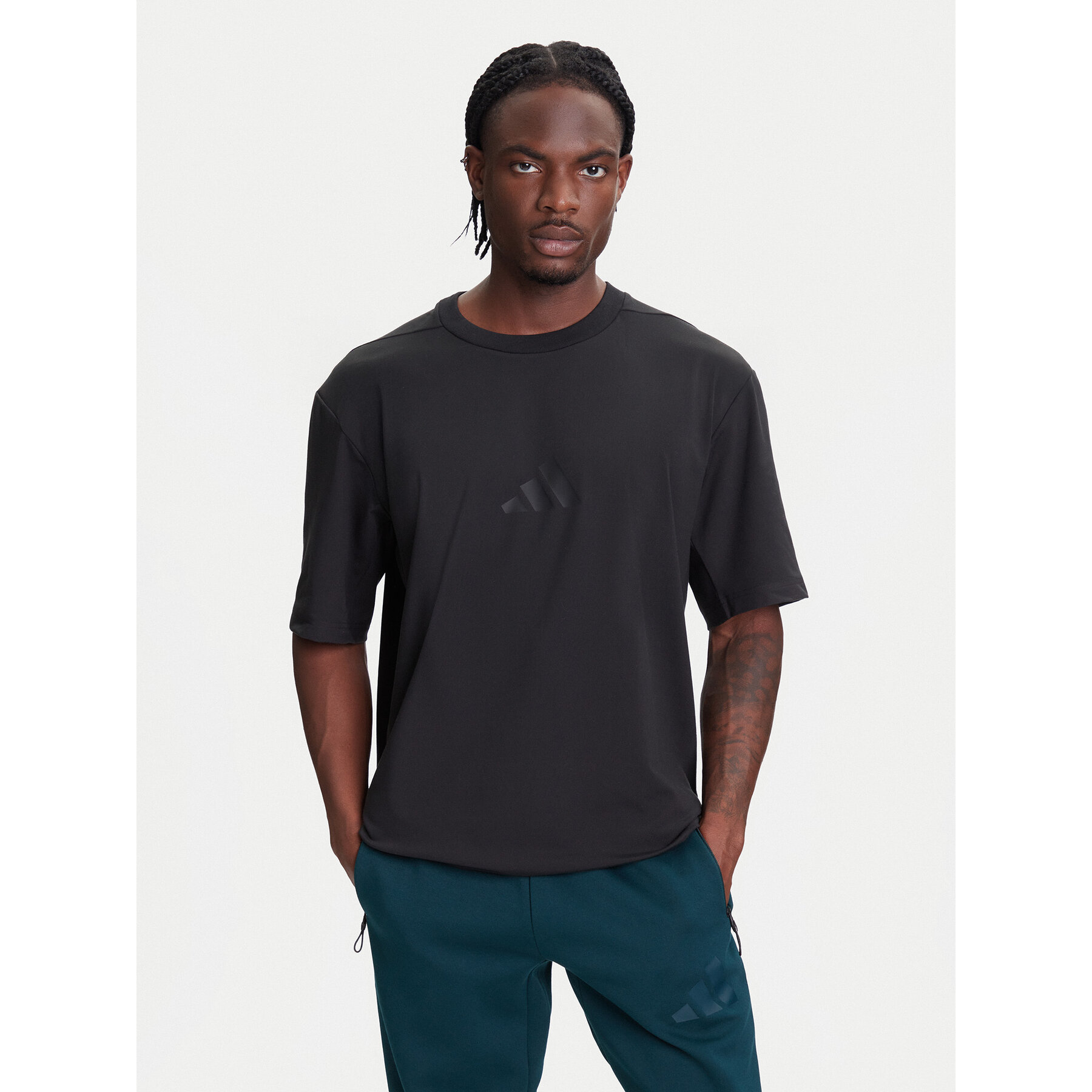 adidas T-Shirt Z.N.E. JJ1151 Nero Loose Fit