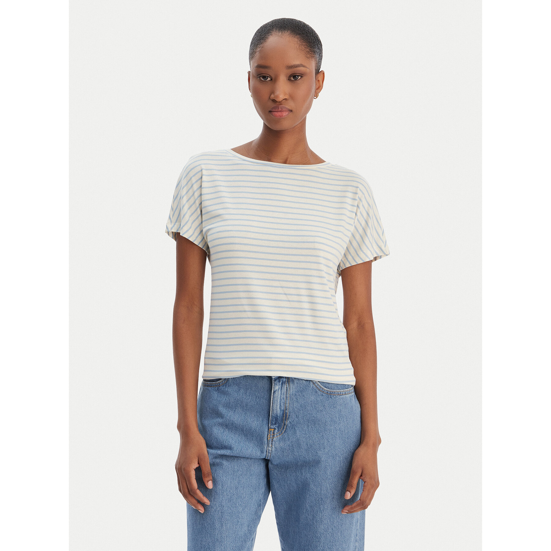Marella T-shirt Emme by Marella Fervida 2615971021 Svijetlo plava Regular Fit