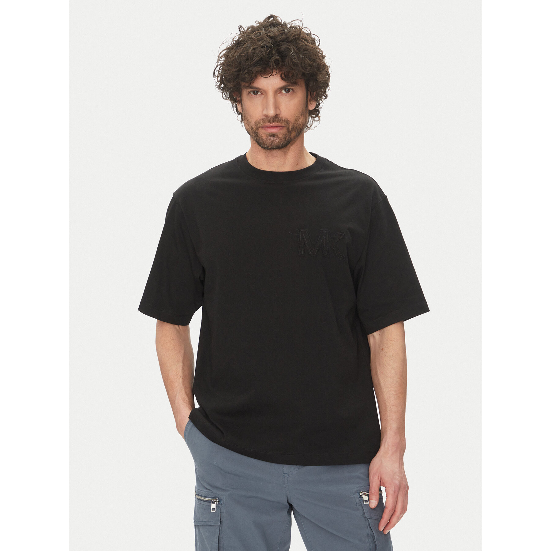 Michael Kors Póló CS552HY1V2 Fekete Regular Fit