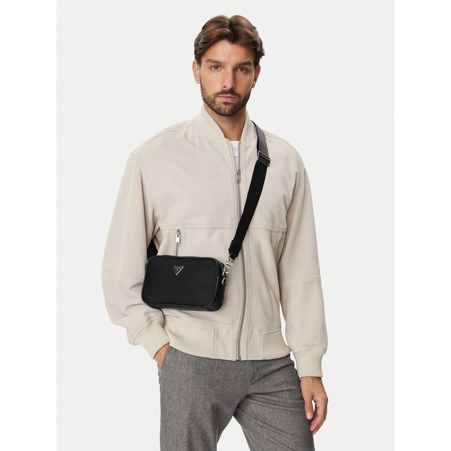 Maža rankinė Guess HMMINY P6150 Juoda