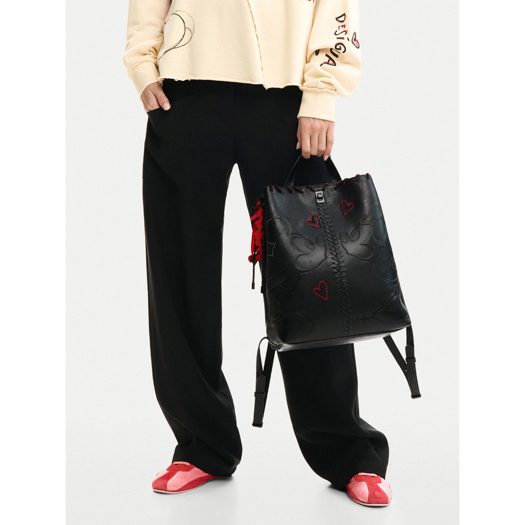Раница Desigual 26SAKP43 Черен