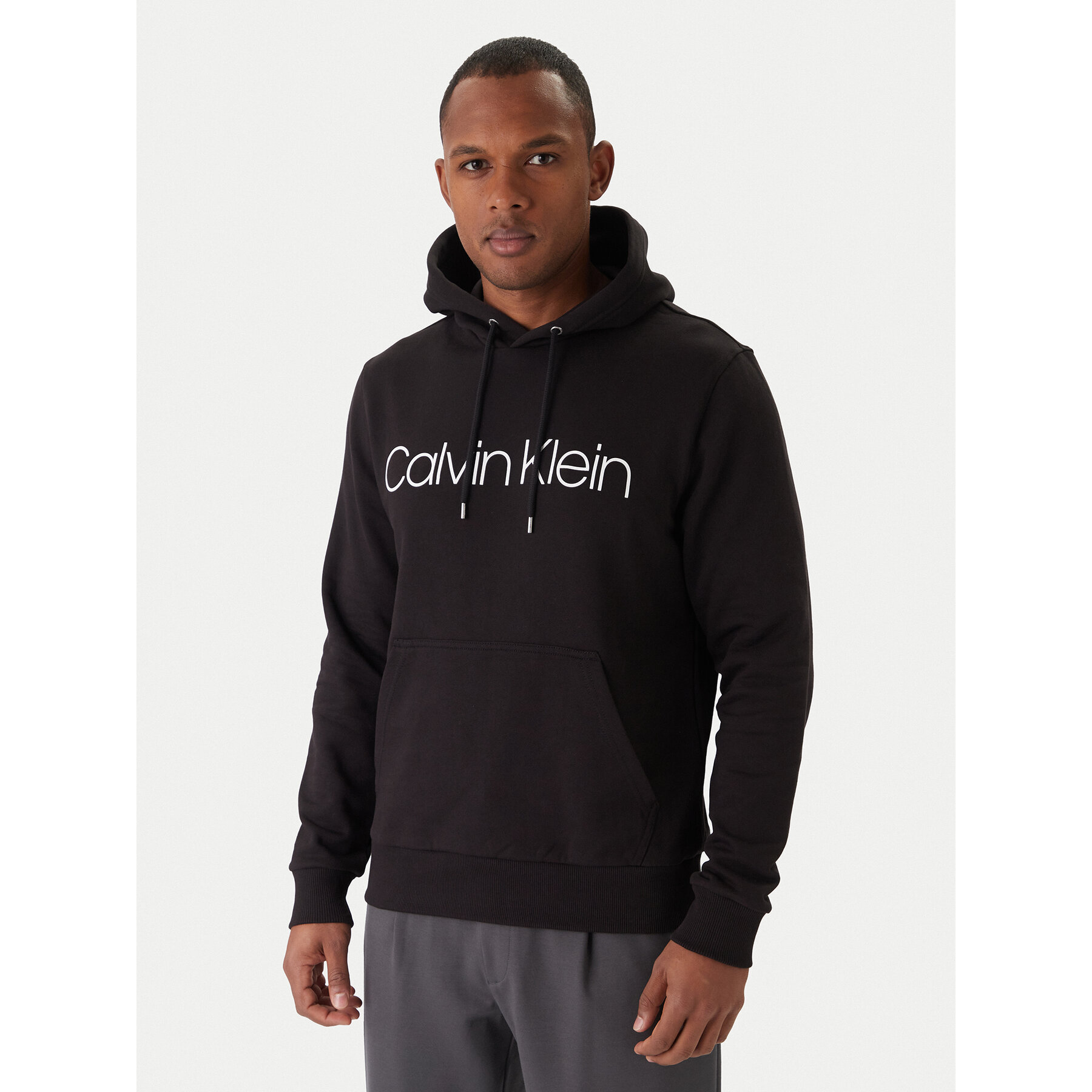 Calvin Klein Sweatshirt Logo K10K104060 Schwarz Regular Fit