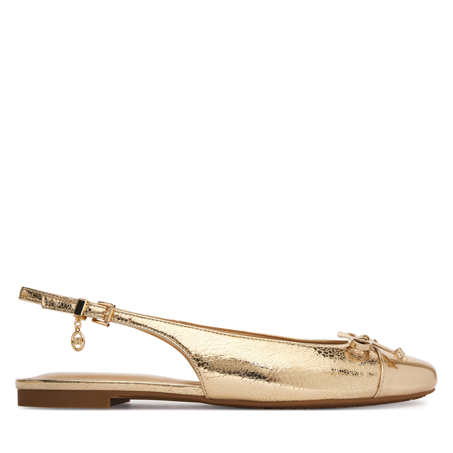 Baleríny MICHAEL Michael Kors Piper Sling 40S6PIFP1M Zlatá