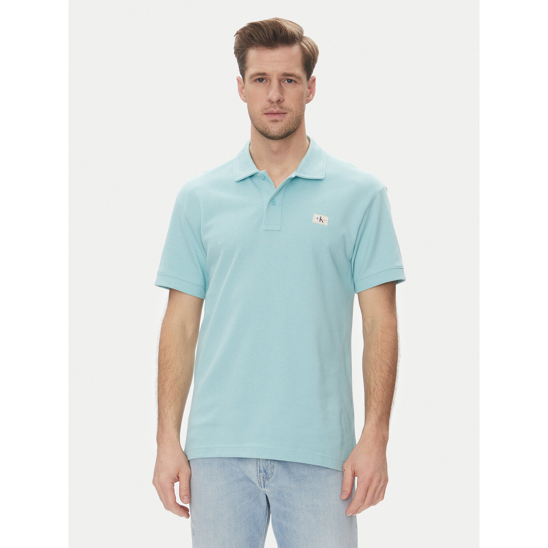 Calvin Klein Jeans Pólóing J30J327040 Kék Regular Fit