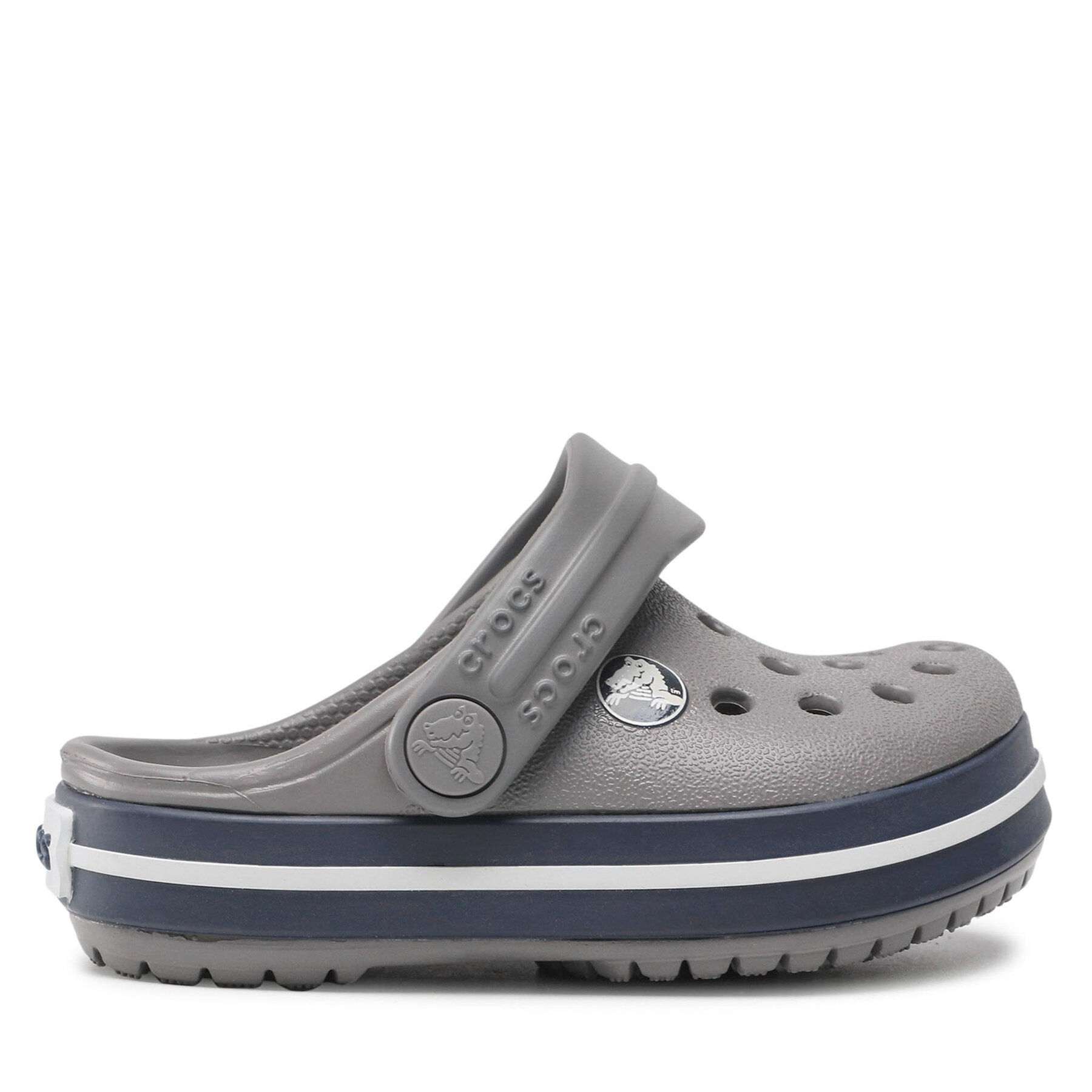 Dziecięce Klapki Crocs, Rozmiar 19-20 Szary Crocband Clog T 207005