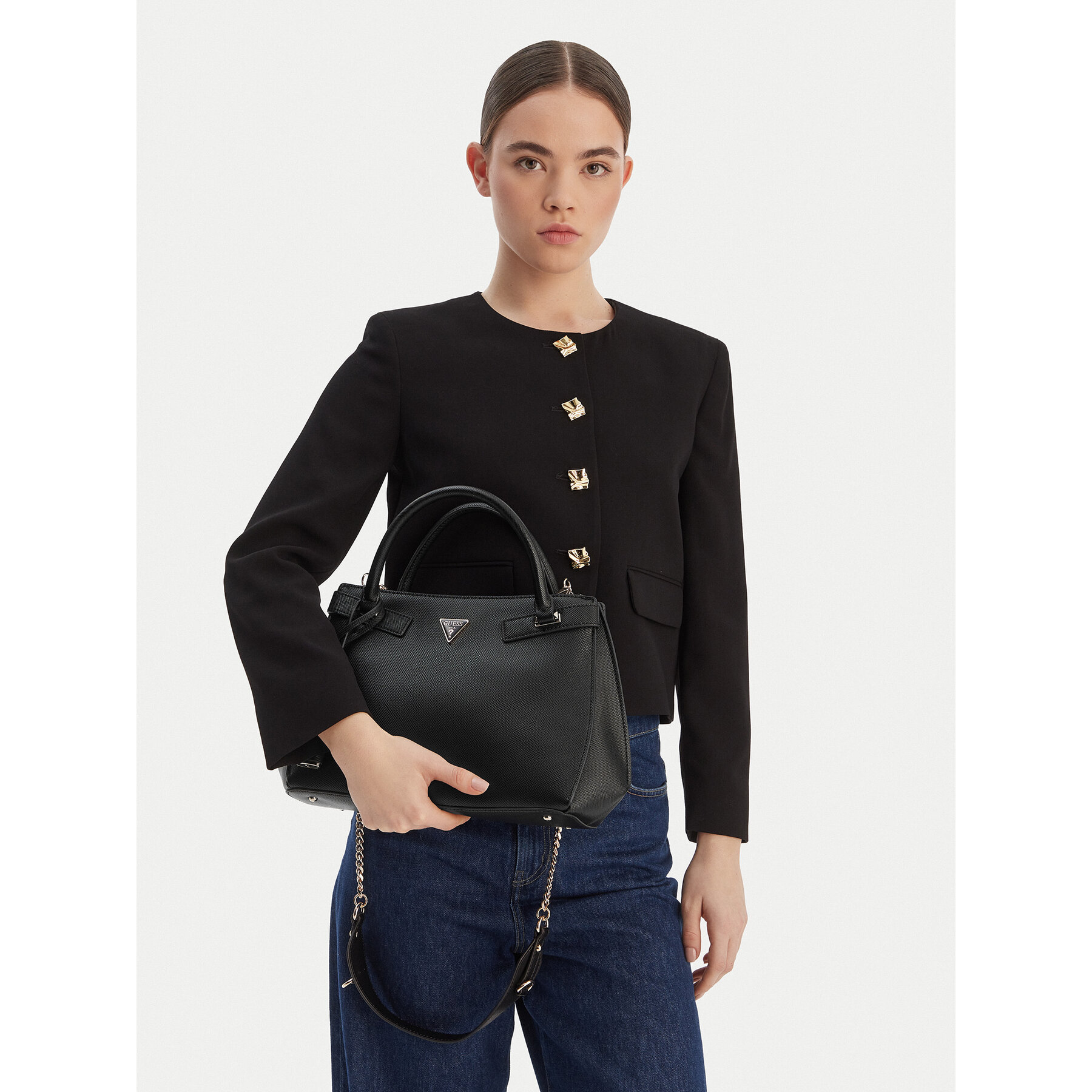 Τσάντα Guess Serenova HWZG80 91060 Μαύρο