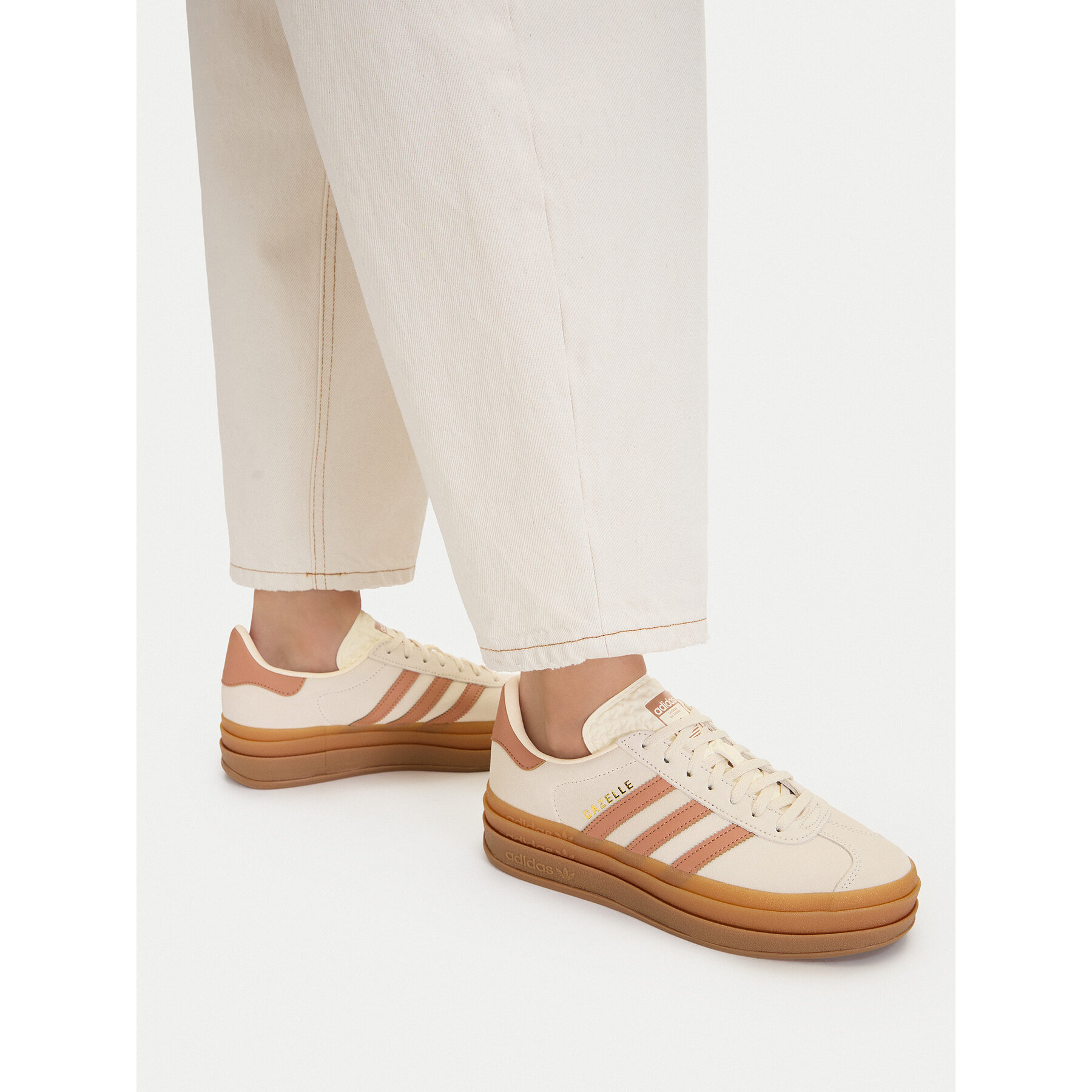 Sneakersy adidas Gazelle Bold KI4707 Béžová