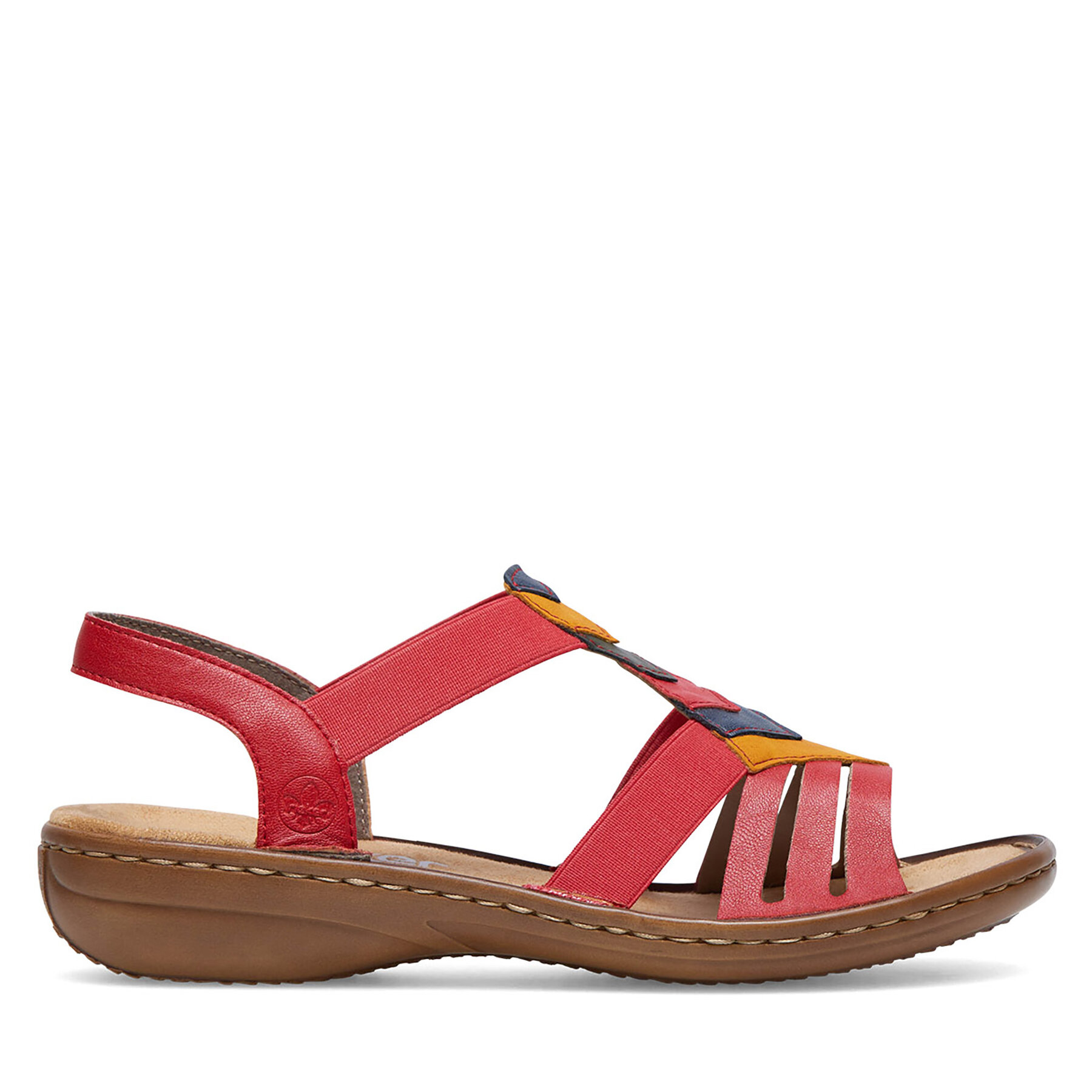 Sandále Rieker 60804-33 Červená