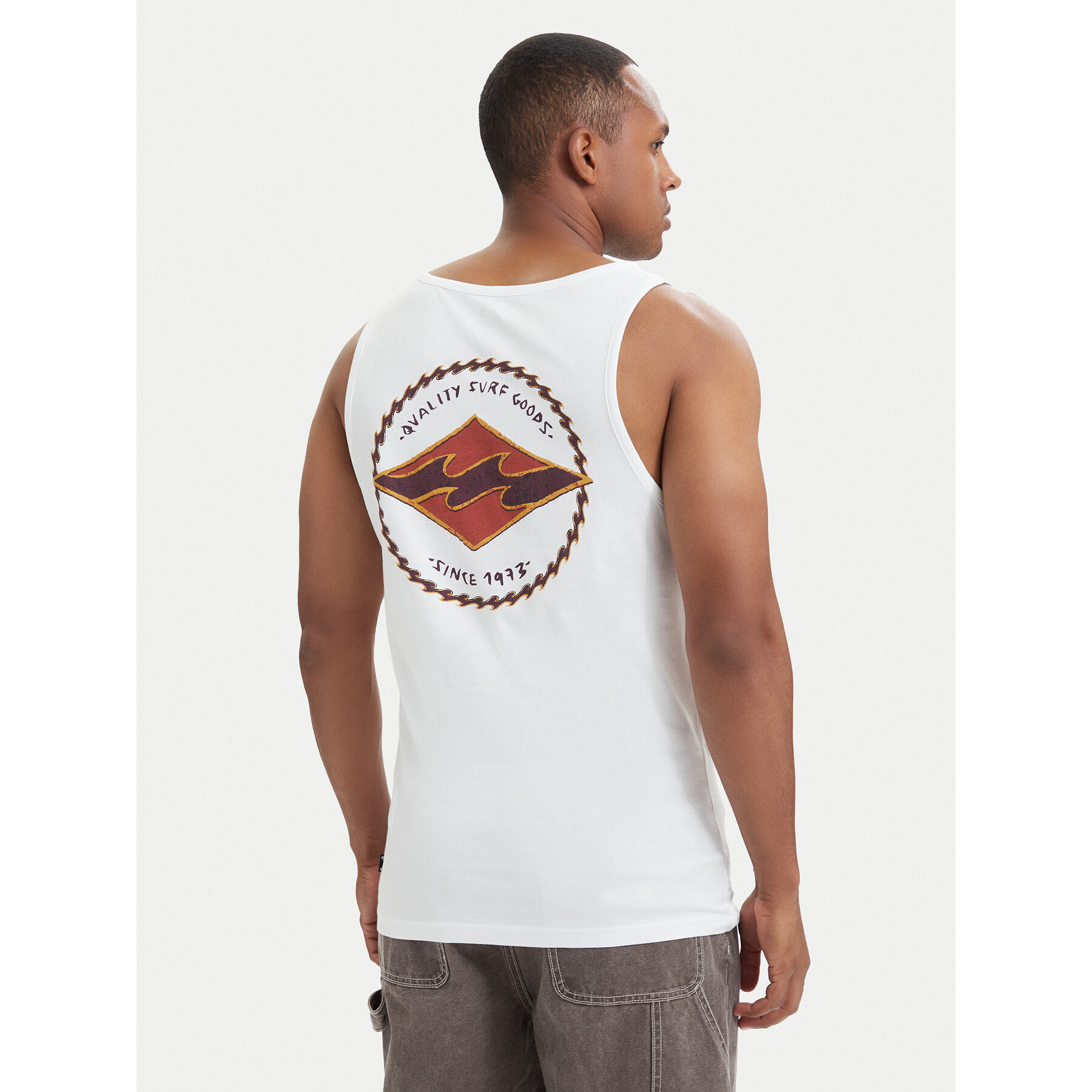 Billabong Tank-Top Rotor Diamond EBYZT00303 Weiß Regular Fit