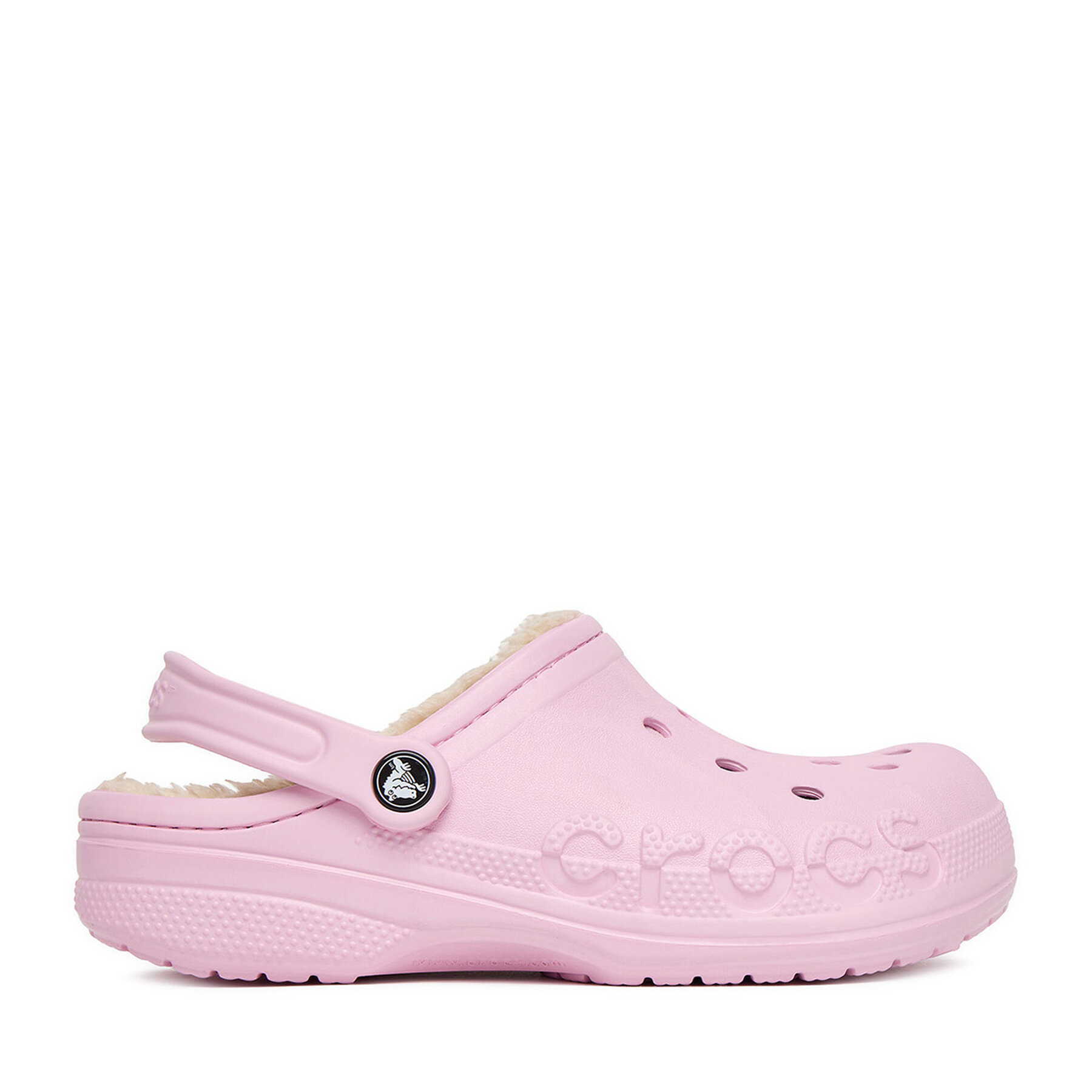 Şlapi Crocs C-BAYA LINED CLOG 205969-6GD Roz