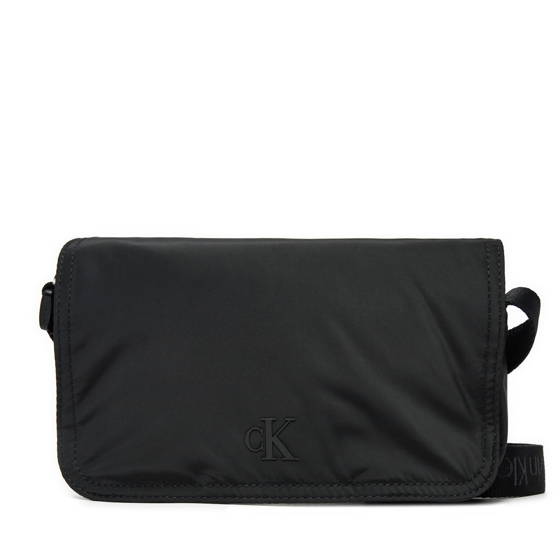 Crossover torbica Calvin Klein Jeans Over Webbing K50K512566 Crna