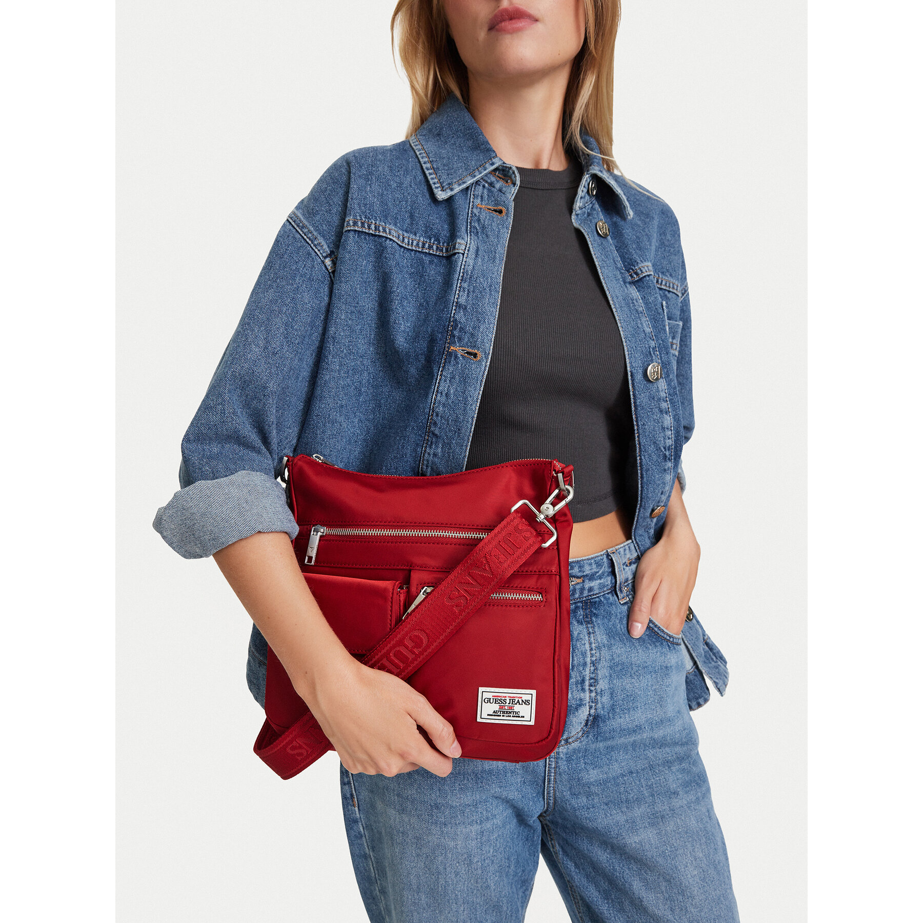 Geantă Guess Jeans CWBEO-GUESS-B-004-10 Roșu