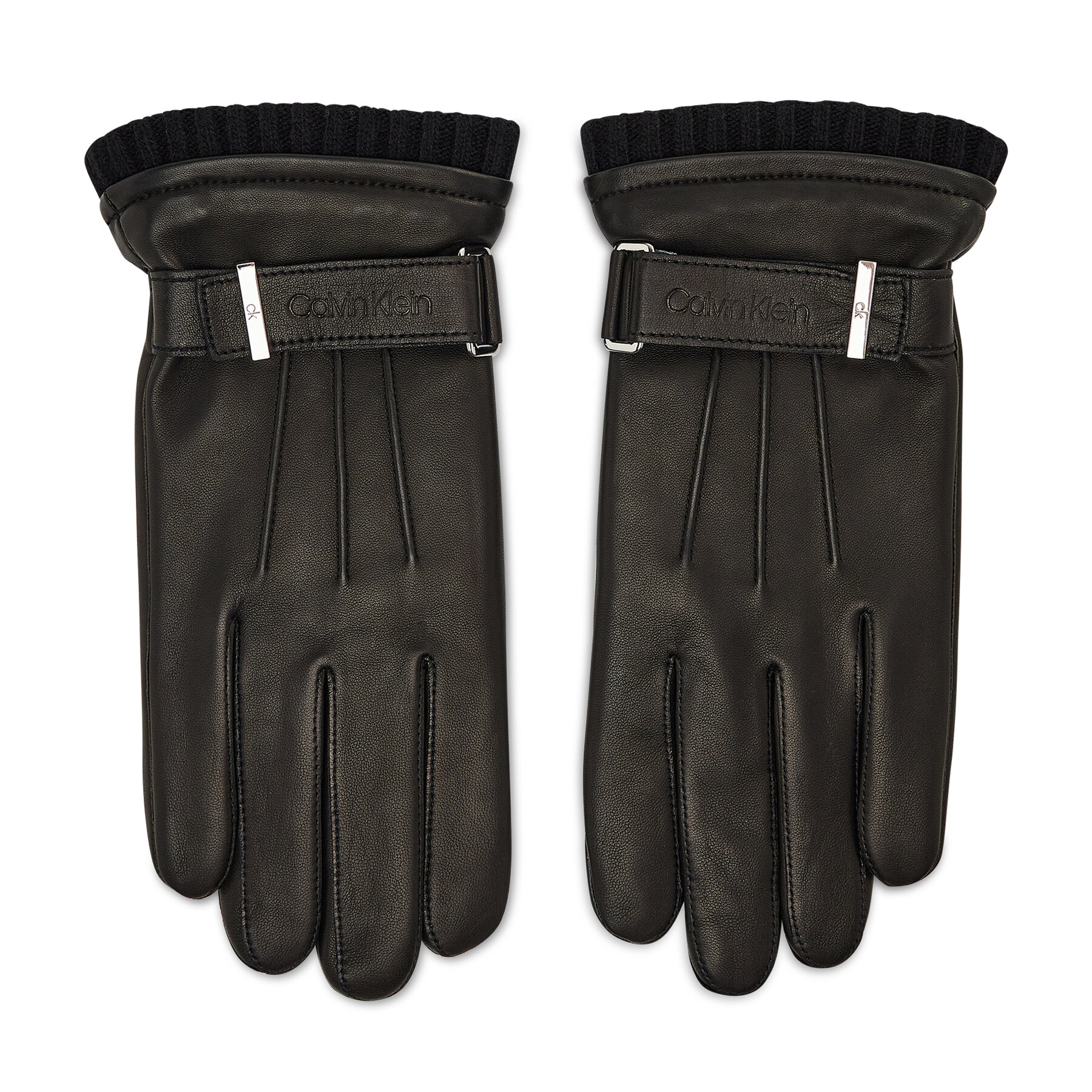 Moške rokavice Calvin Klein Leather Rivet Gloves K50K507425 BAX