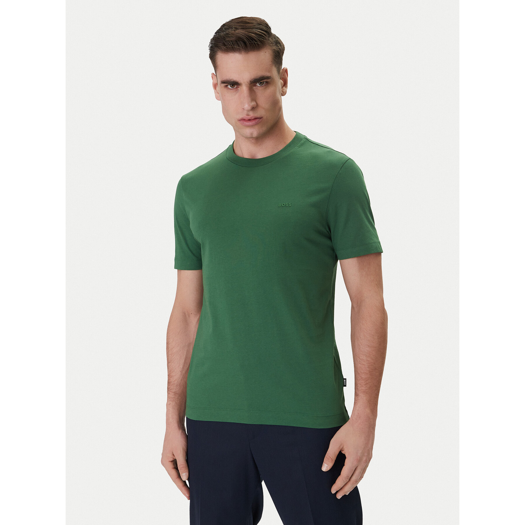 BOSS T-Shirt Thompson 01 50468347 Grün Regular Fit