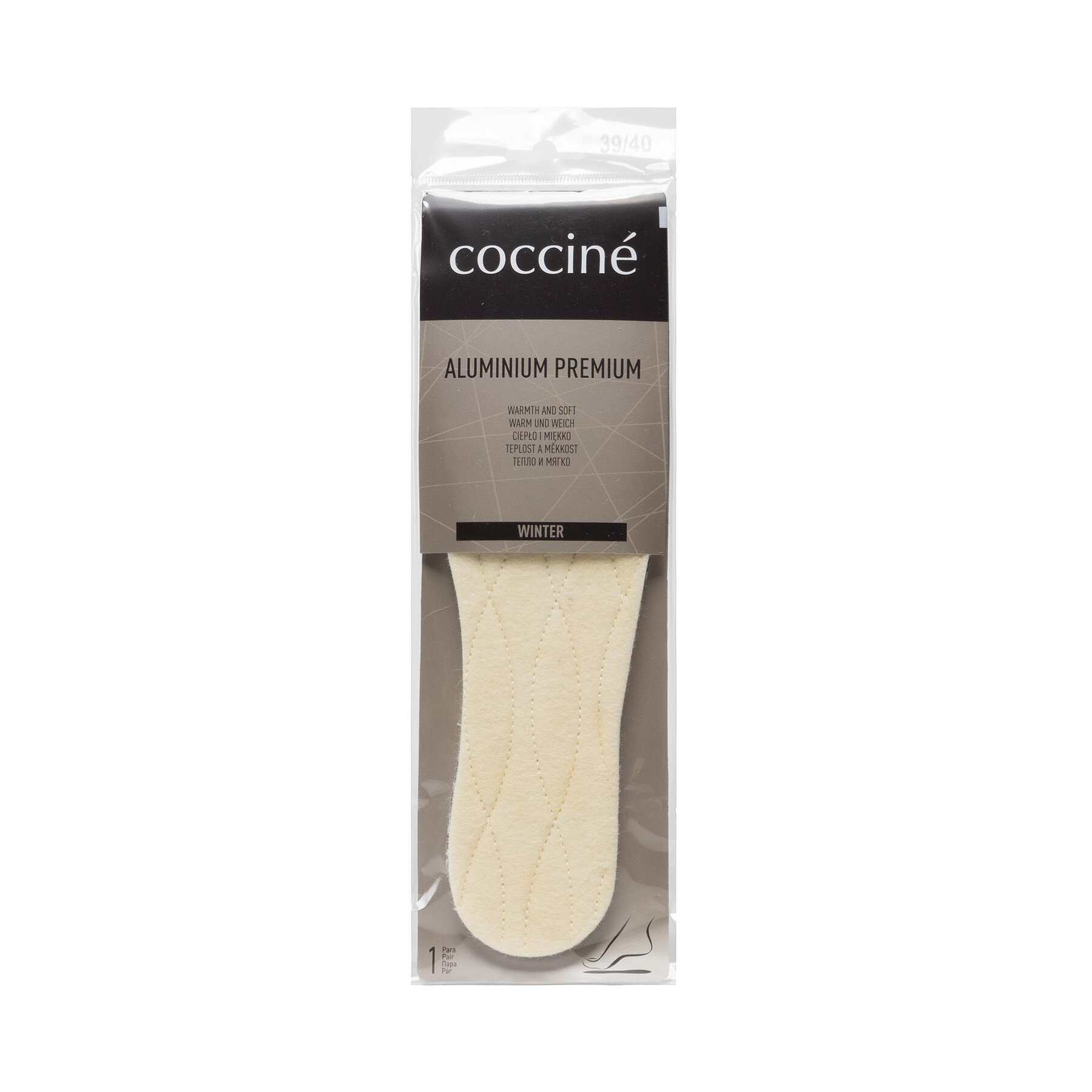 Tălpici termici Coccine, Mărimea: 39_40, Bej, Aluminium Premium 665/43/AZ r.39/40