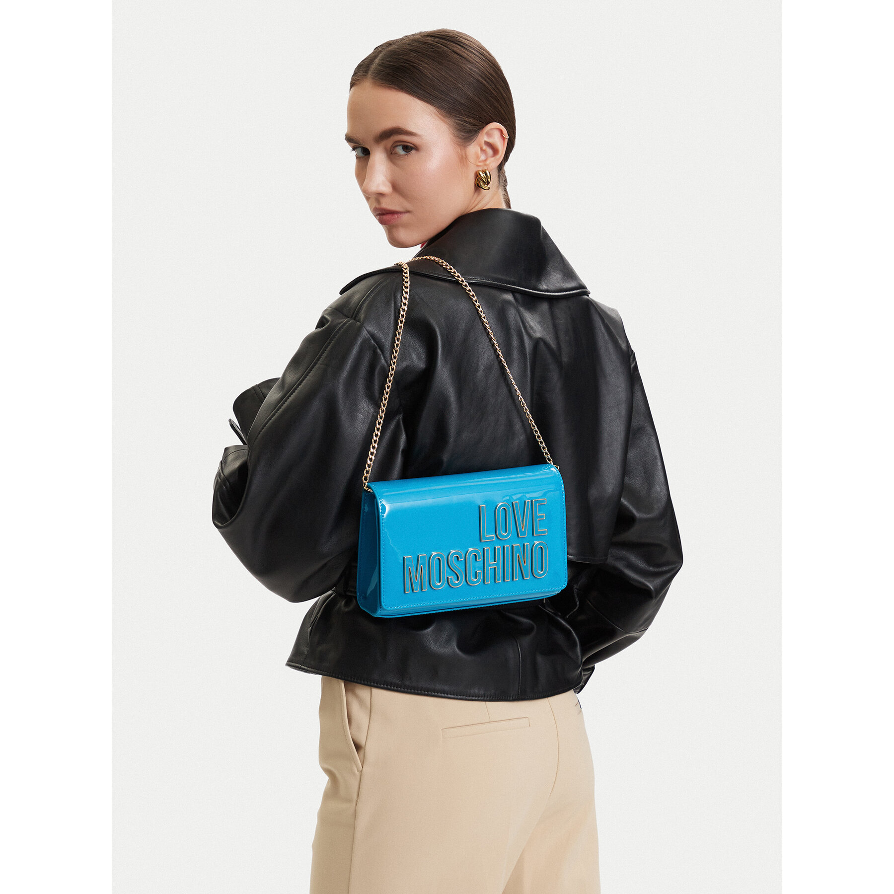Love Moschino Female Modrá Kabelka Jc4251pp0oke170a
