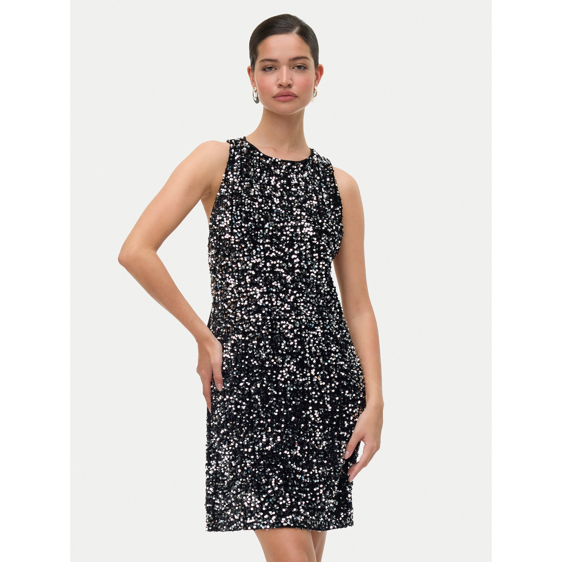 Vero Moda Coctailkleid Bella 10335720 Schwarz Slim Fit