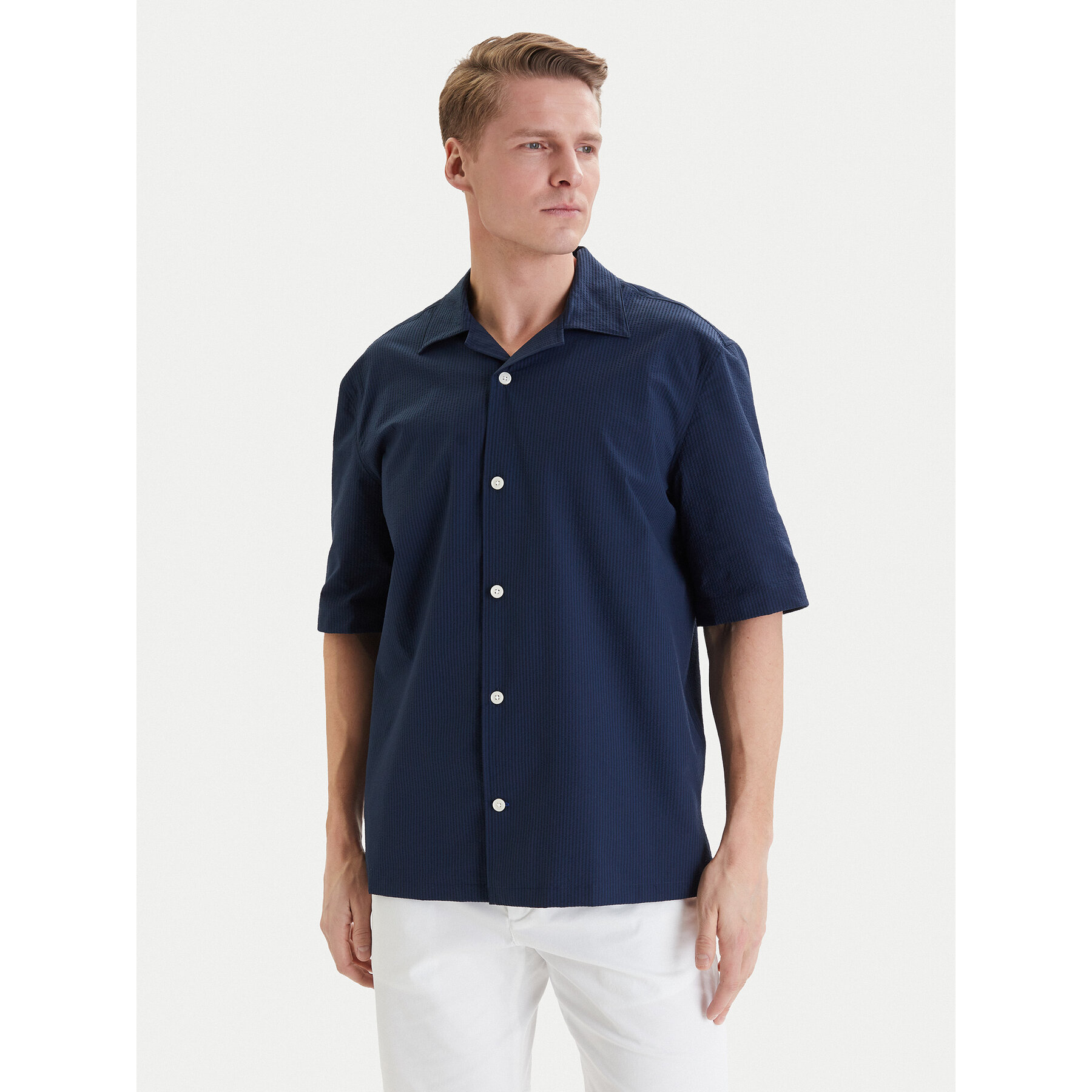 Tommy Hilfiger Hemd MW0MW42645 Dunkelblau Regular Fit