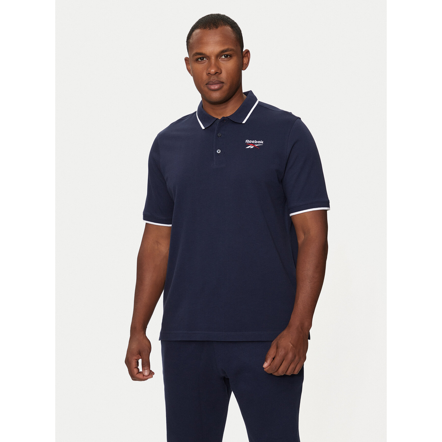 Reebok Polo Identity Small Logo Polo 100073032 Σκούρο μπλε Regular Fit