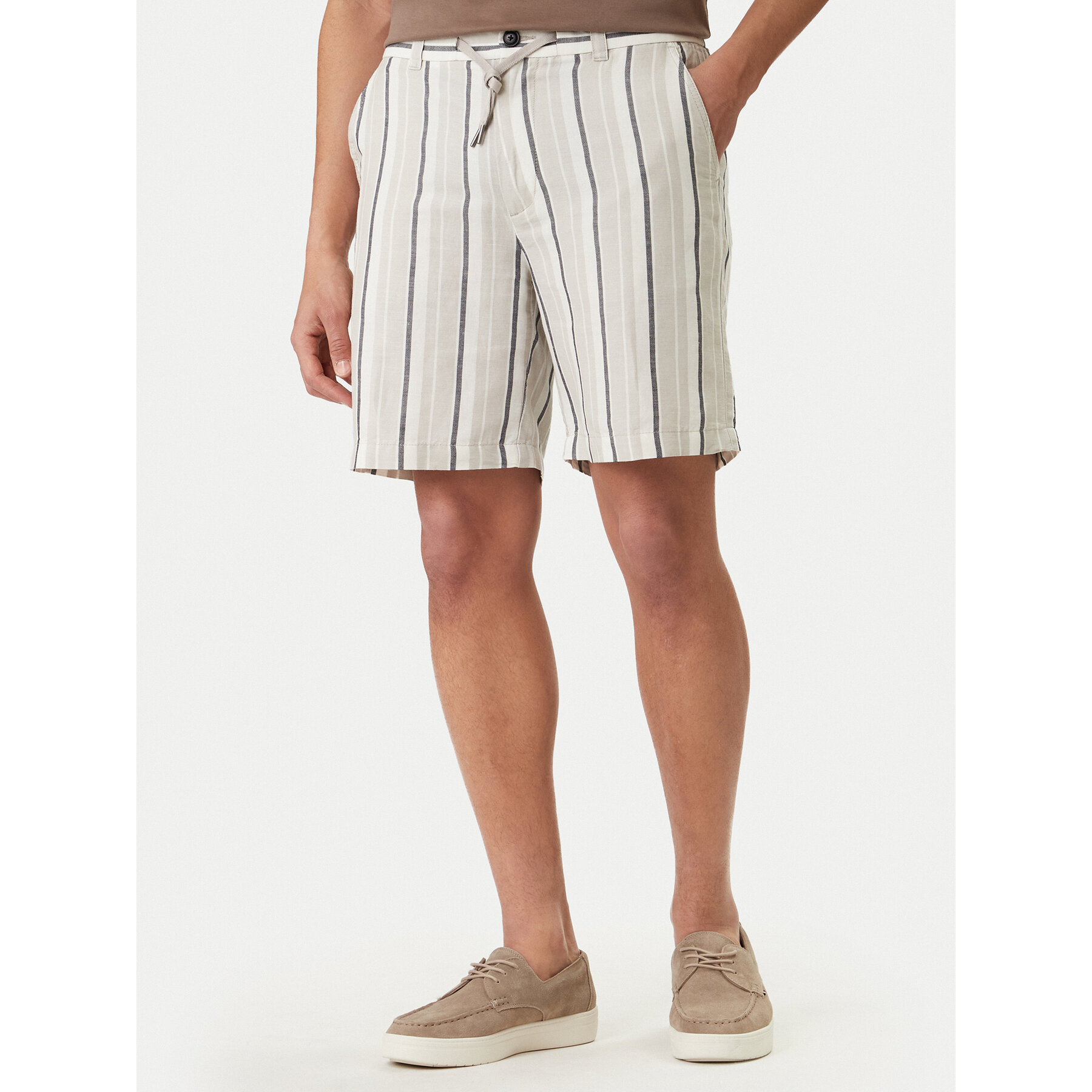 BOSS Stoffshorts 50561129 Beige Regular Fit