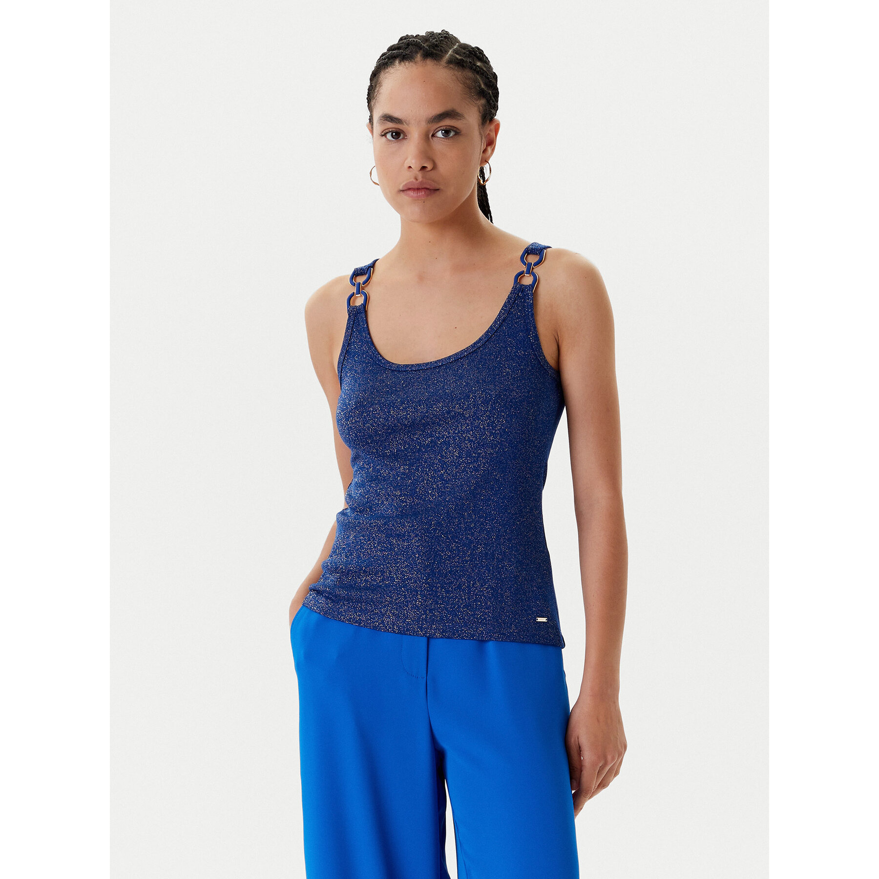 Morgan Top 251-DIDONI Blu scuro Slim Fit