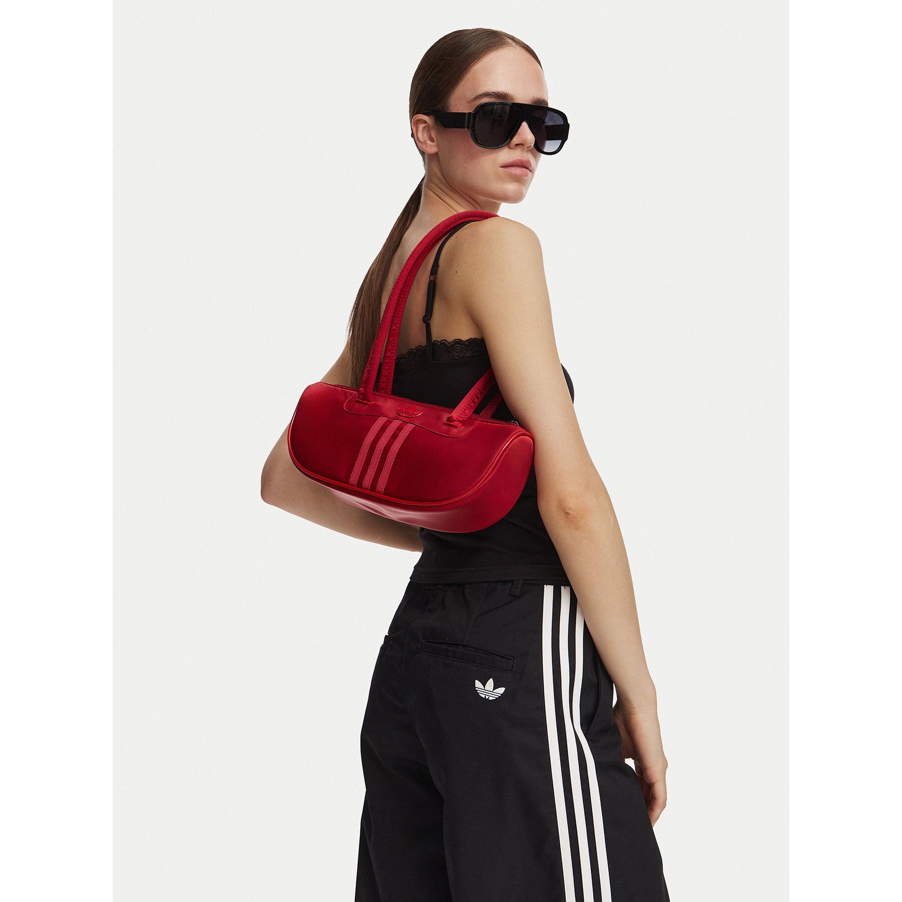 Torbica adidas Bowling Bag Satin IA6115 Crvena