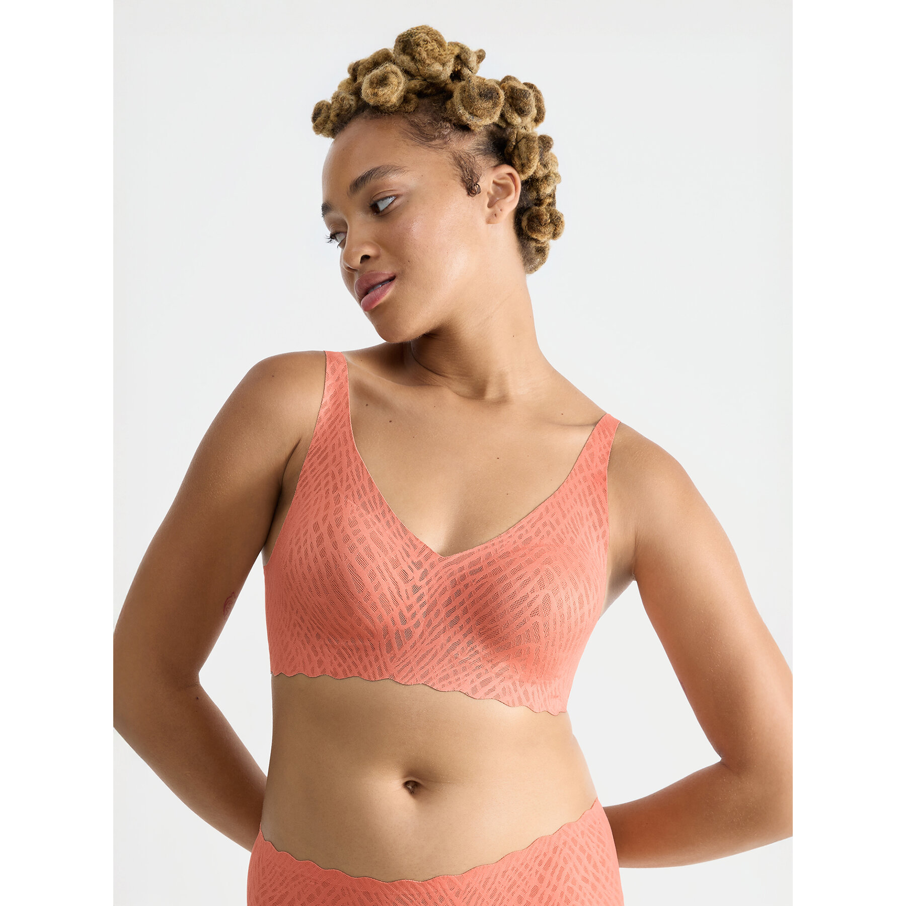 Sloggi Reggiseno senza ferretto Zero Feel Bliss 10219688 Arancione